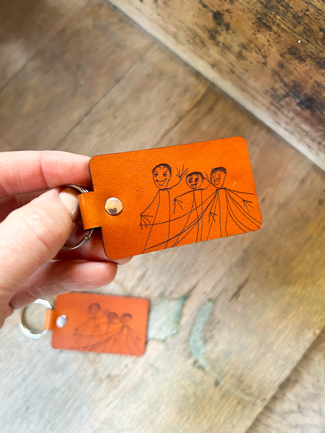 Custom Kids Art Keychain