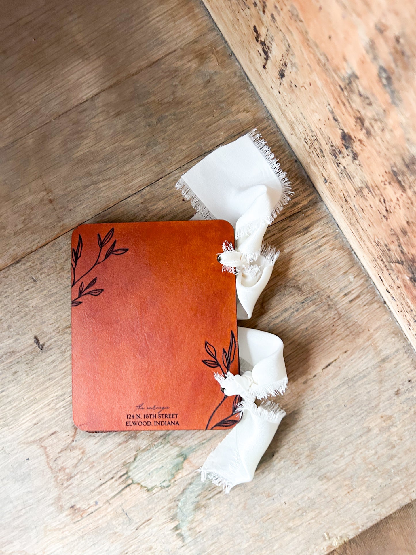 Custom Leather Wedding Vow Books