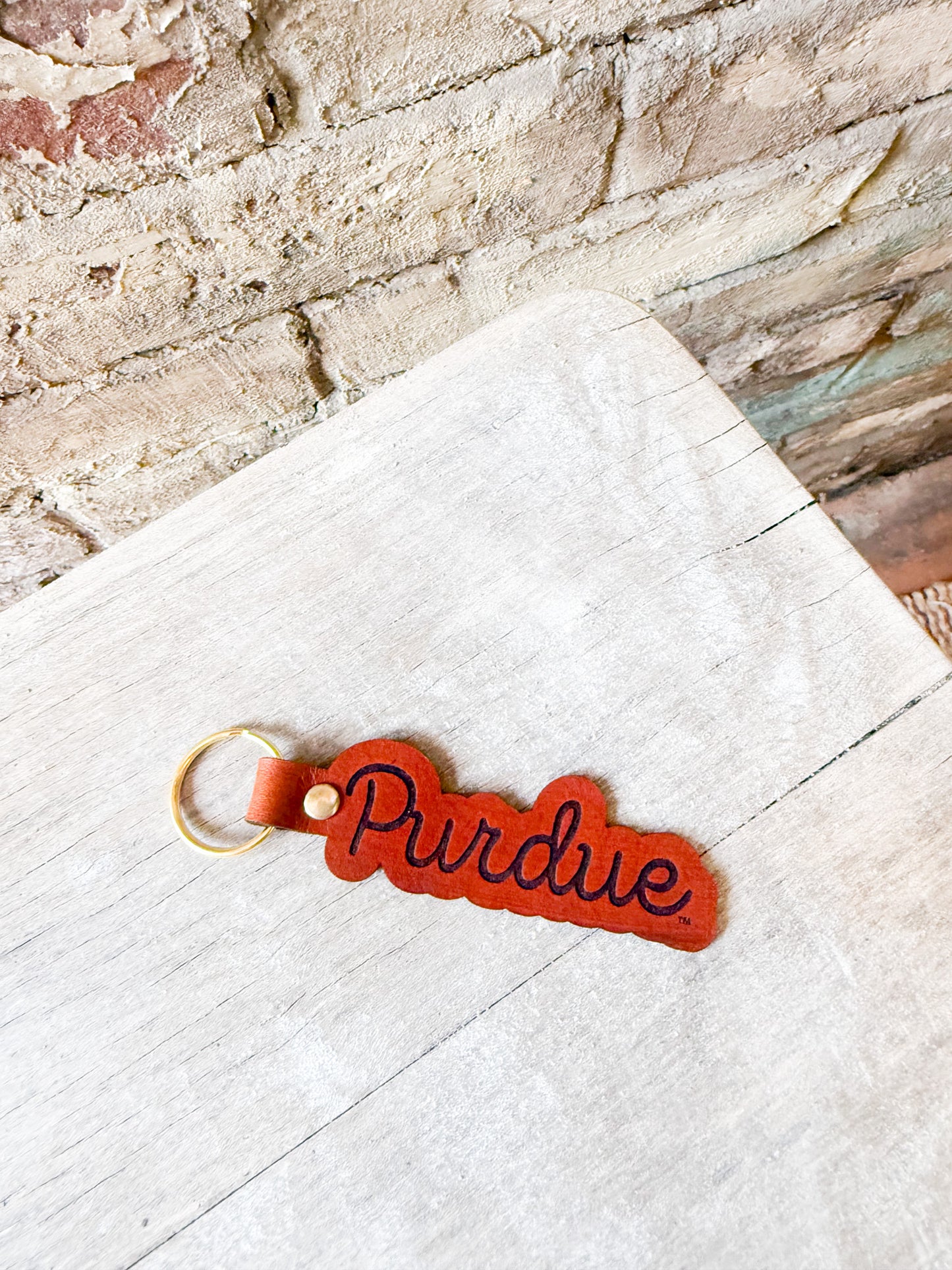 Script Purdue Keychain