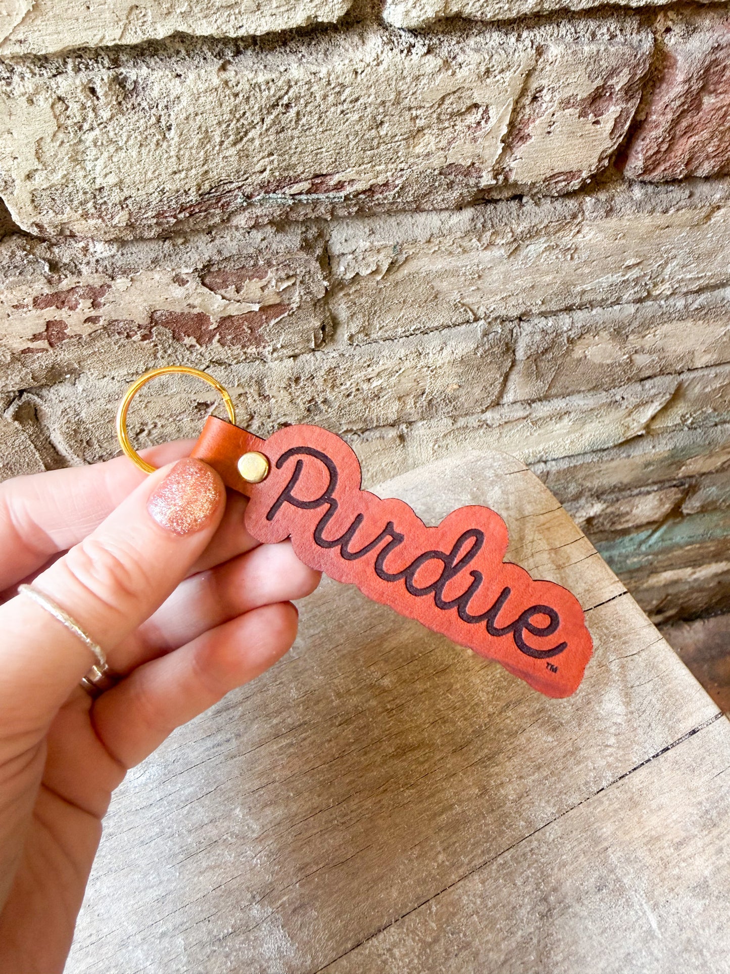 Script Purdue Keychain