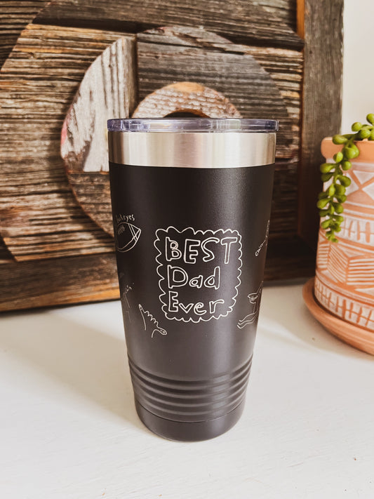 *PREORDER* Father's Day Kid's Art Tumbler - Ships First week of June