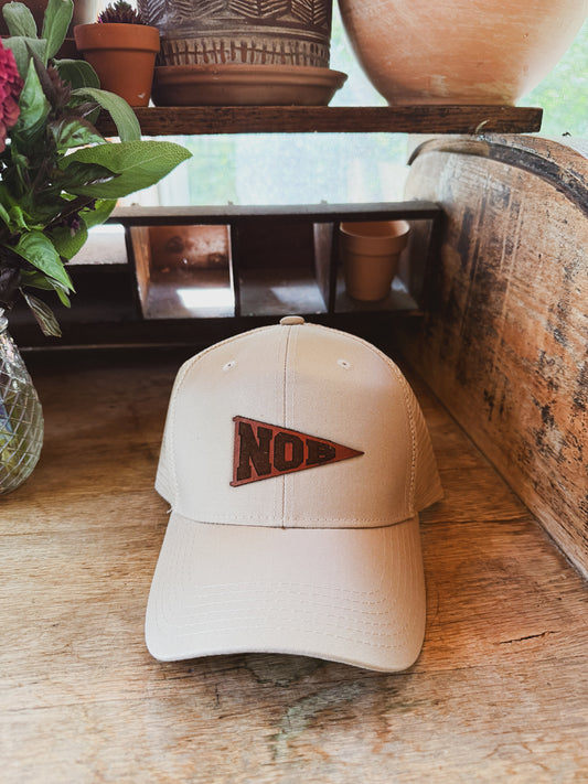 Custom Pennant Leather Patch Hat
