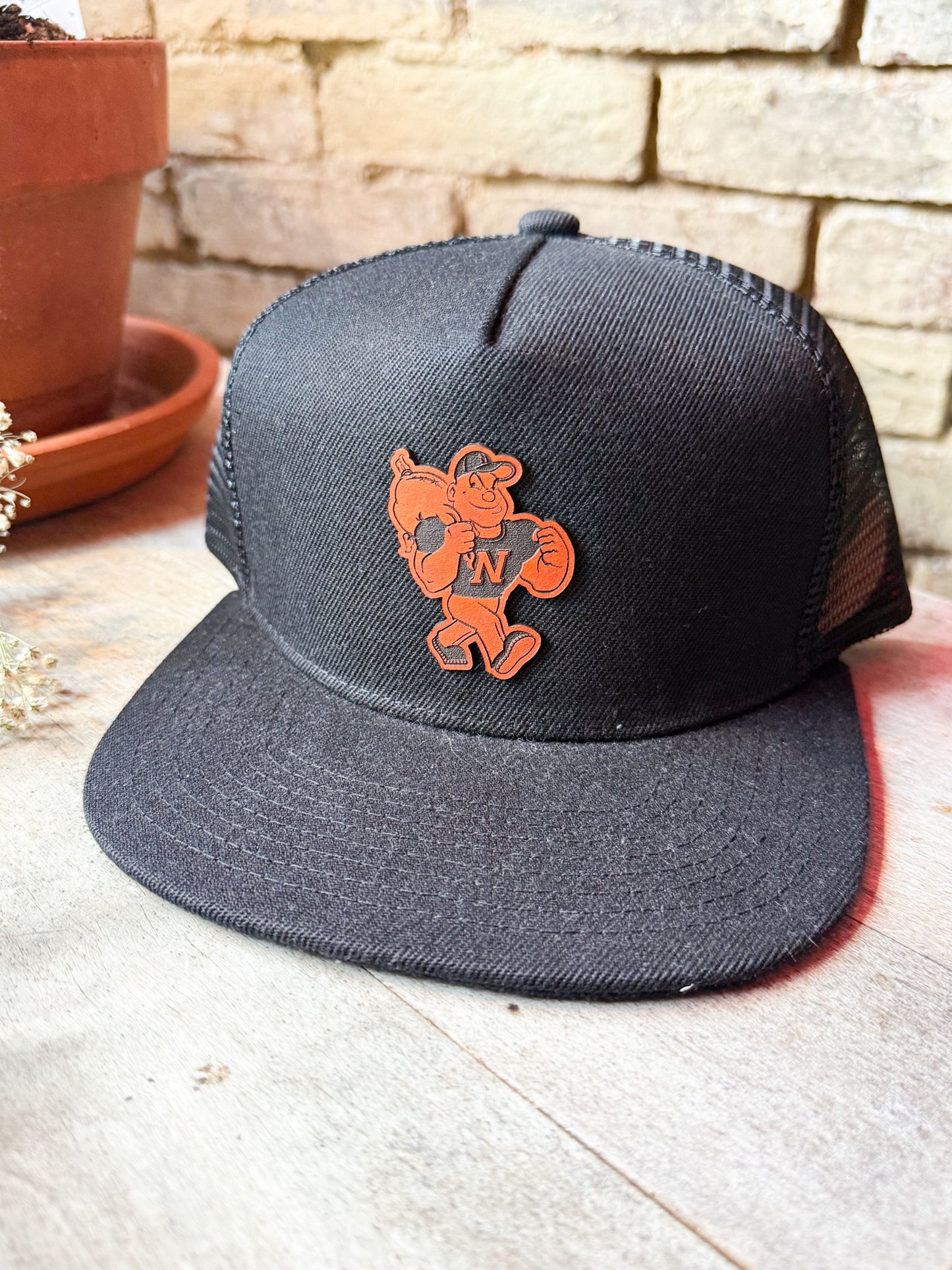 Noblesville Miller Man Leather Patch Hat