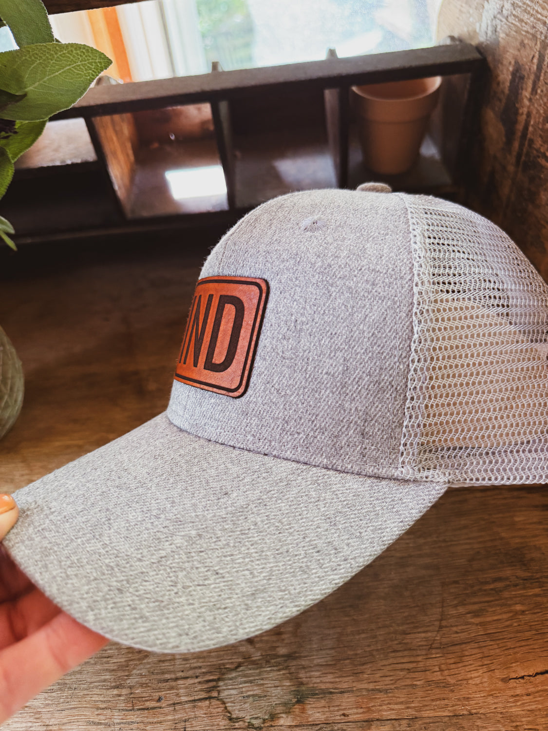 IND Patch on Heather Gray Baseball Hat