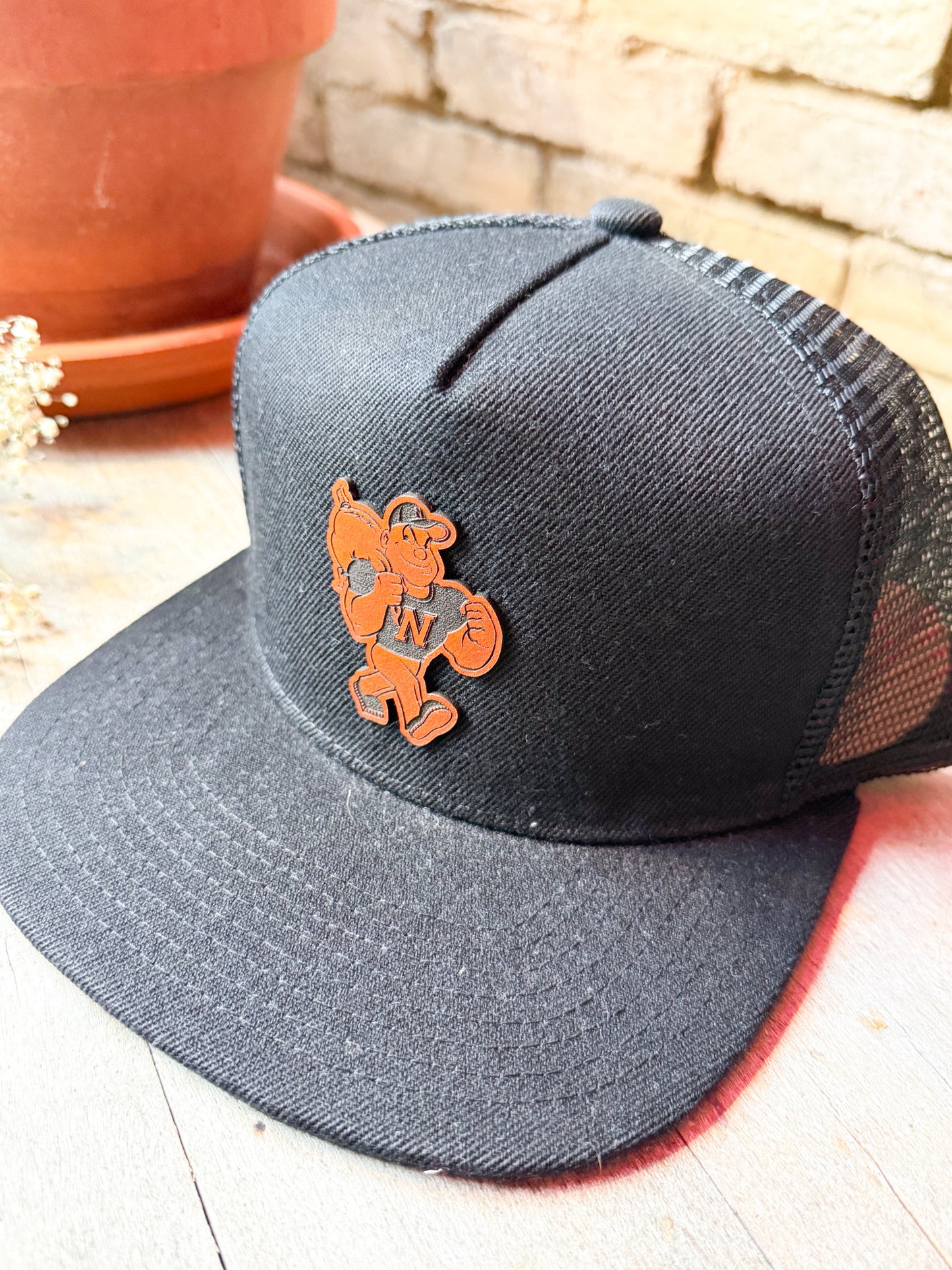 Noblesville Miller Man Leather Patch Hat