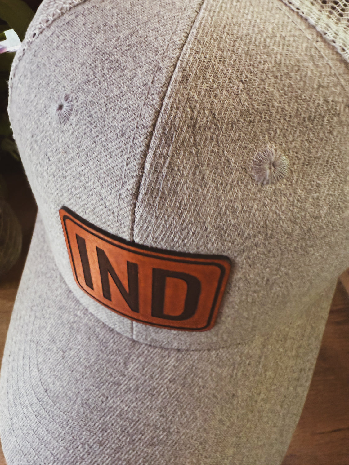 IND Patch on Heather Gray Baseball Hat
