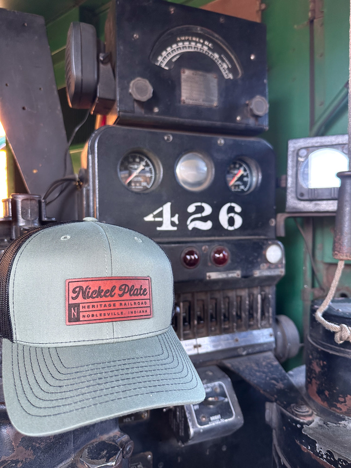 Custom  Logo Leather Patch Hat - on Richardson 112 Hat