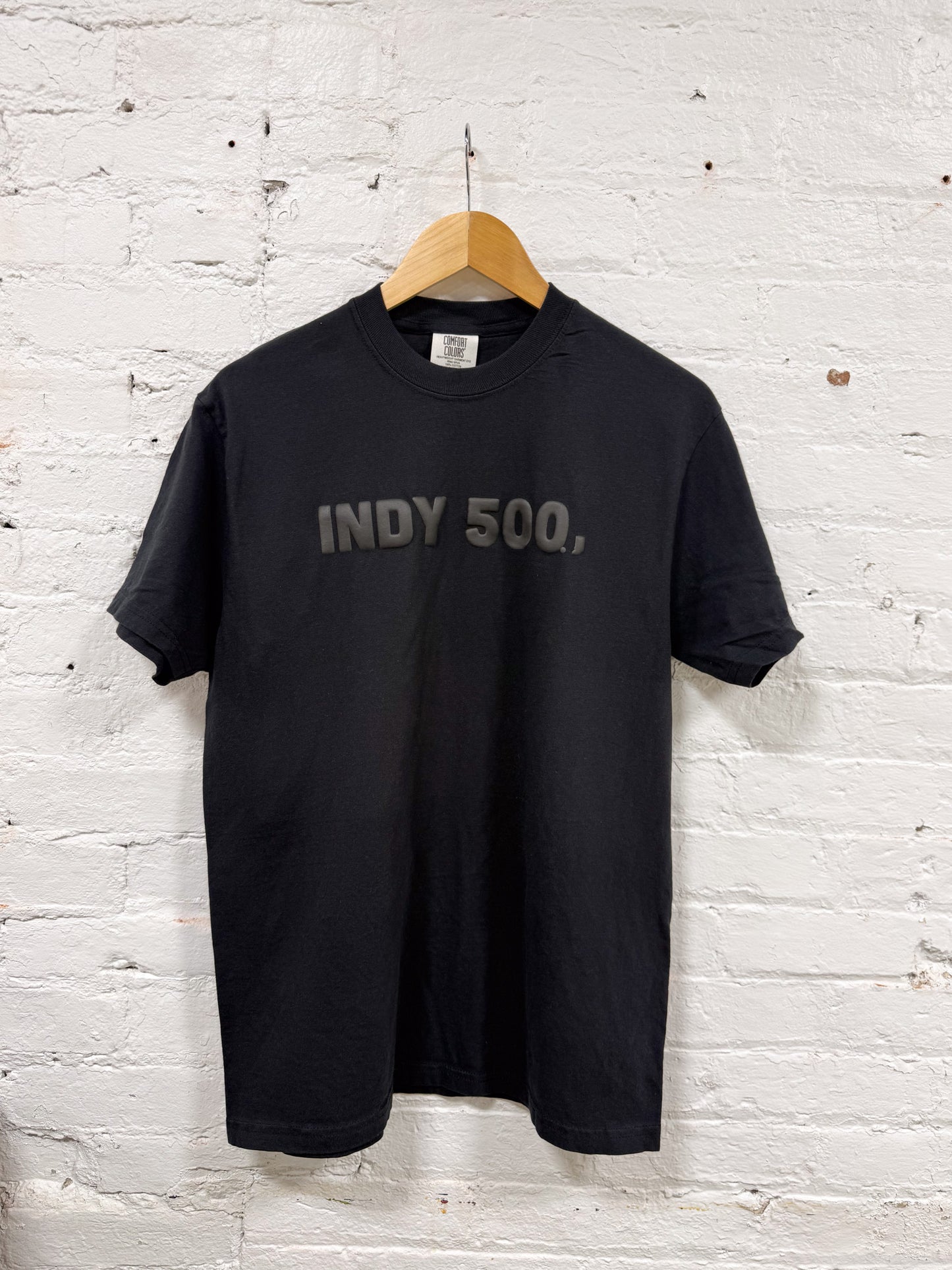 Indy 500 Puff Ink Tee – Black