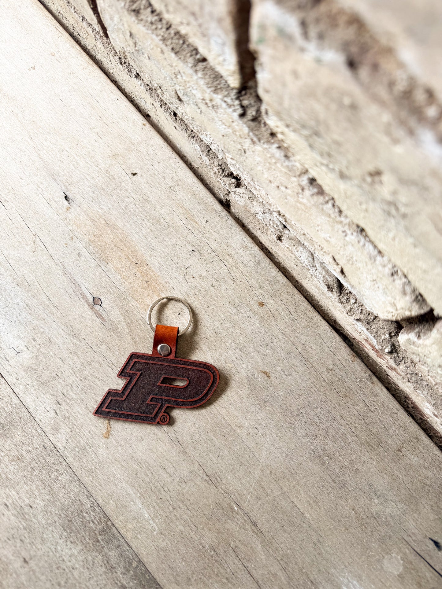 Purdue Motion P Keychain