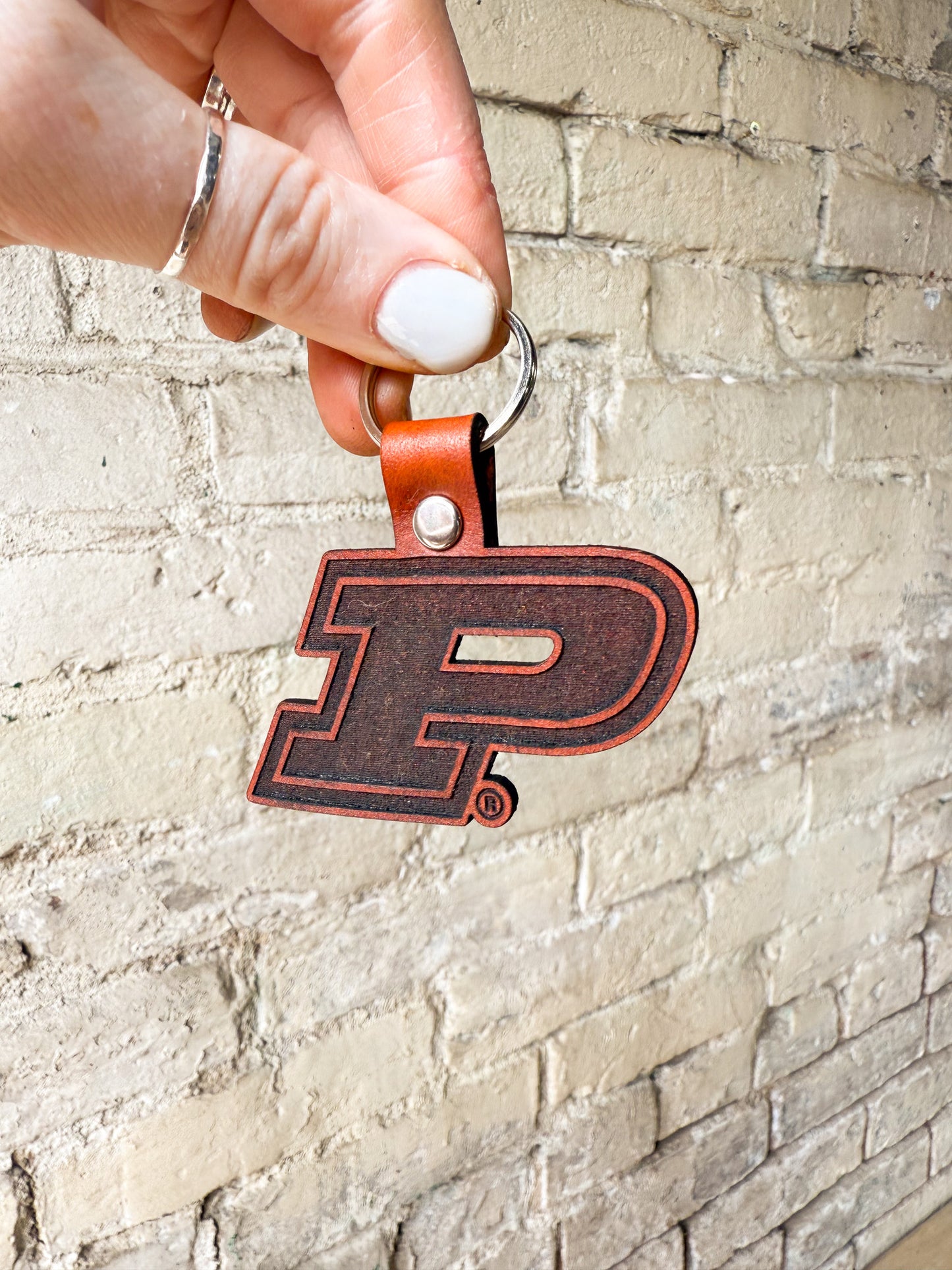 Purdue Motion P Keychain
