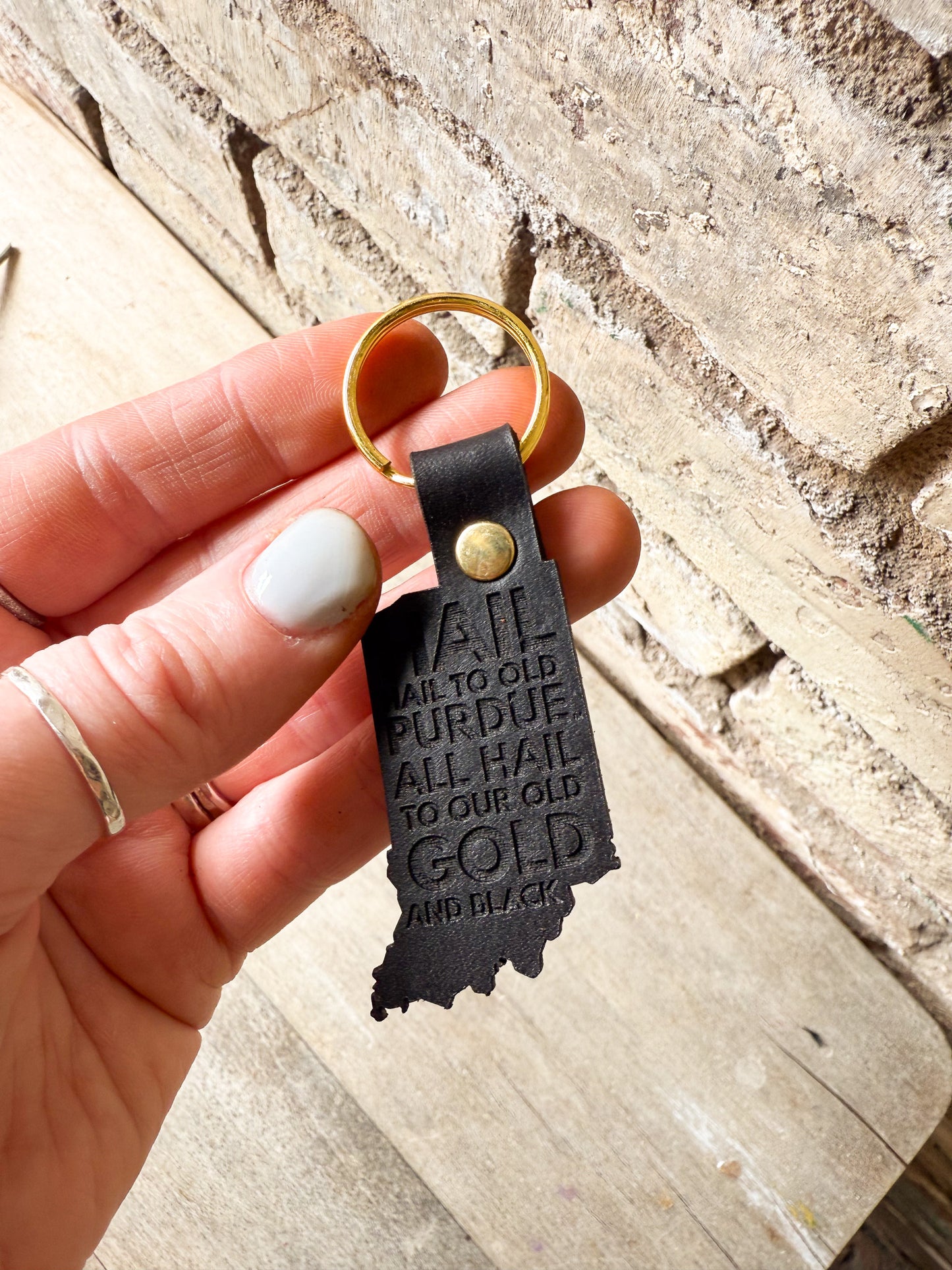 Hail Purdue Keychain