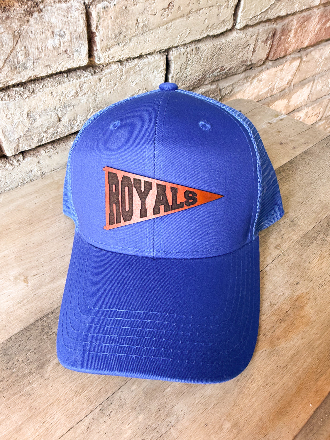 Custom Pennant Leather Patch Hat