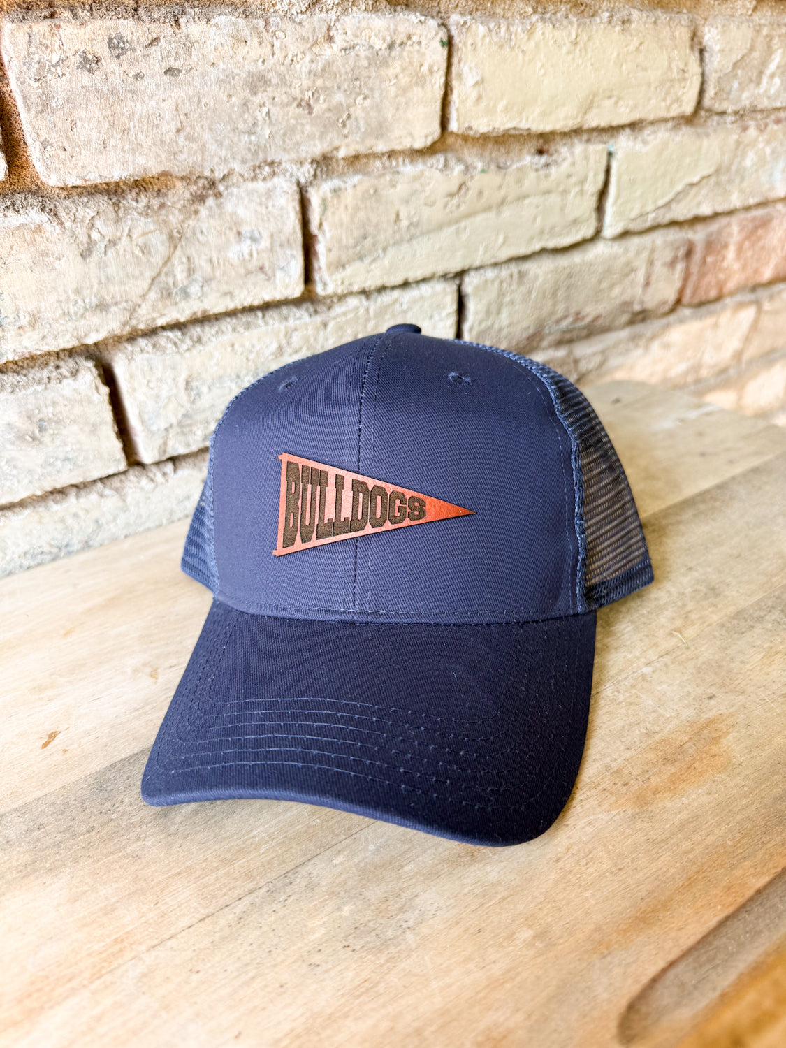 Custom Pennant Leather Patch Hat