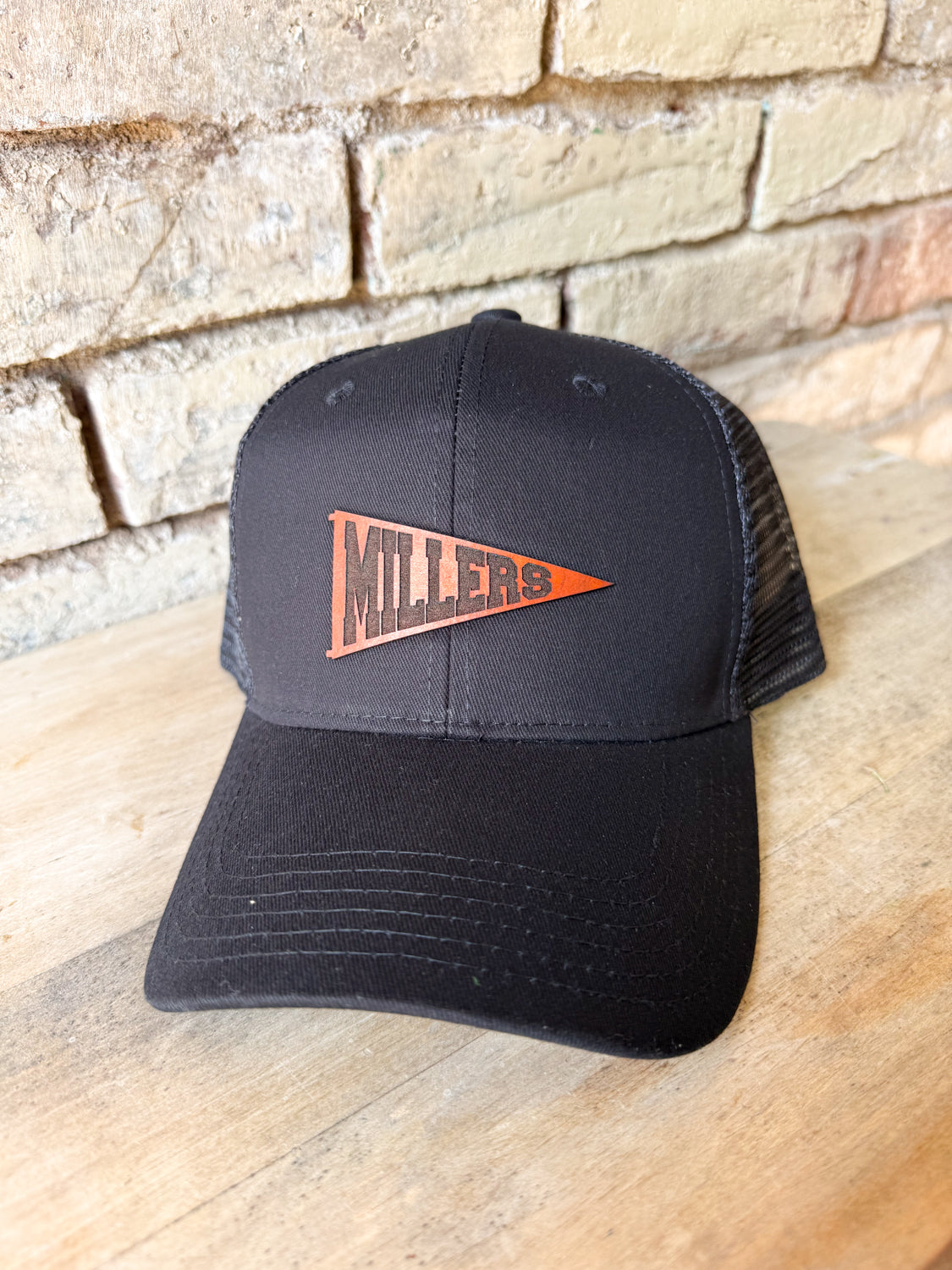 Custom Pennant Leather Patch Hat