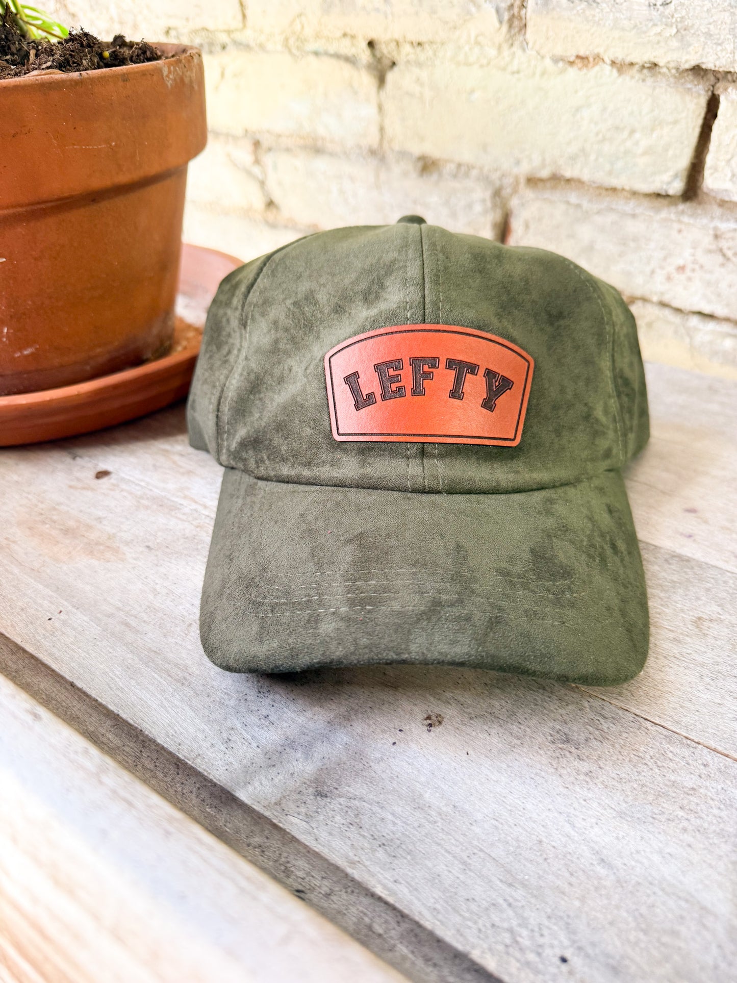 Lefty Leather Patch Hat