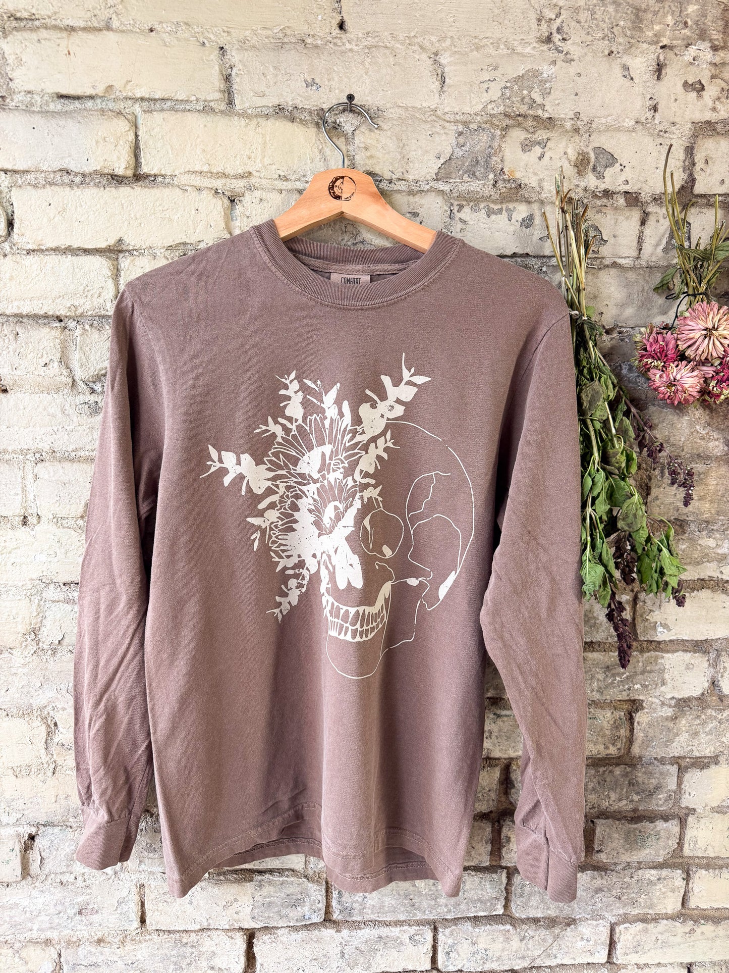Sunflower Skeleton Vintage Ink Tee