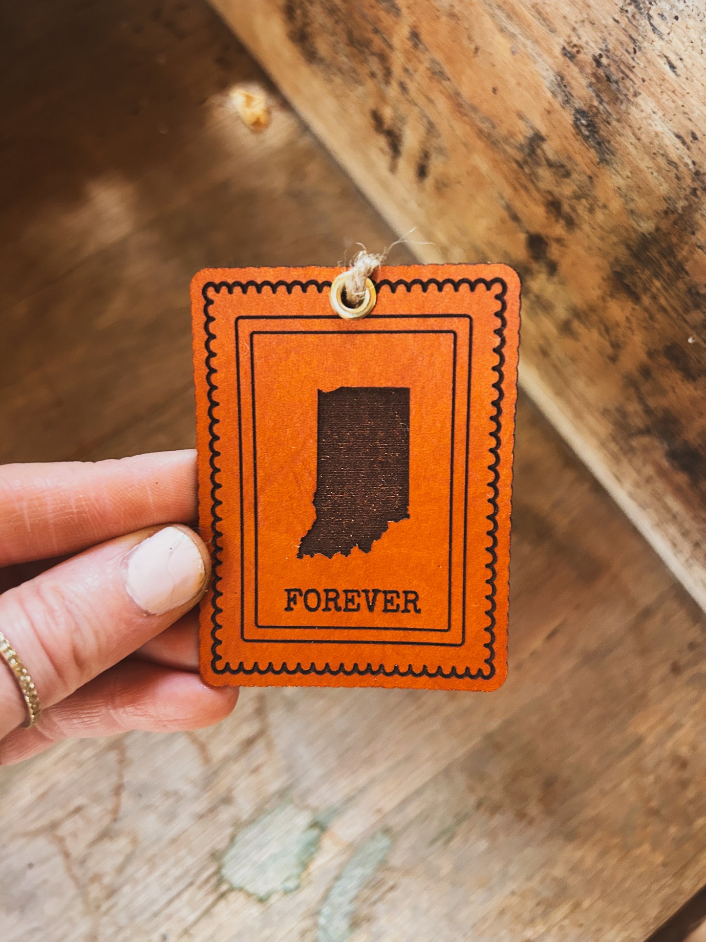 Indiana Stamp Ornament