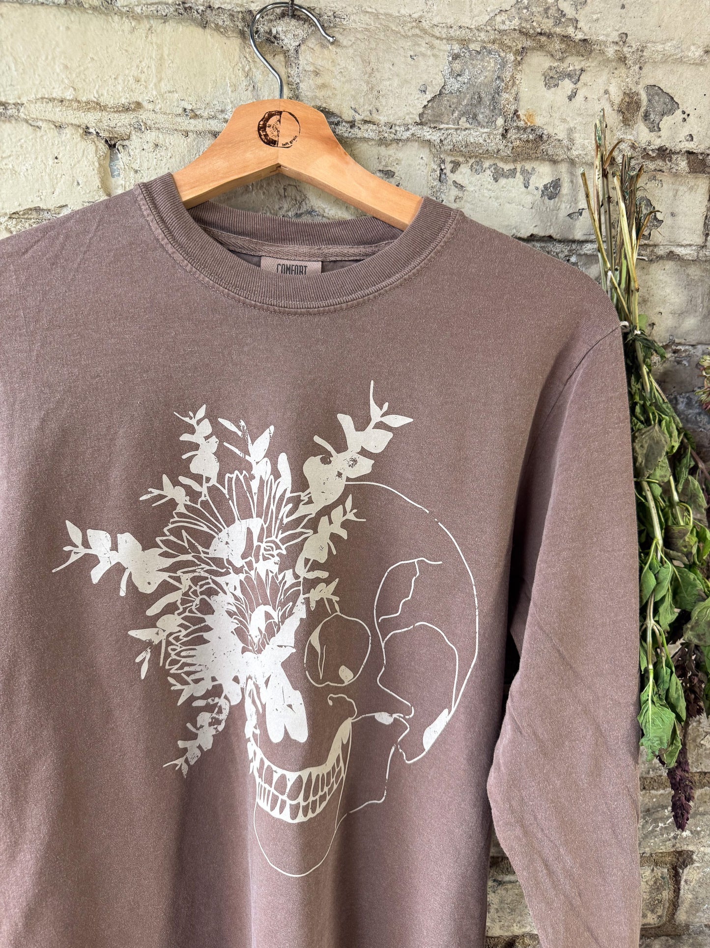 Sunflower Skeleton Vintage Ink Tee
