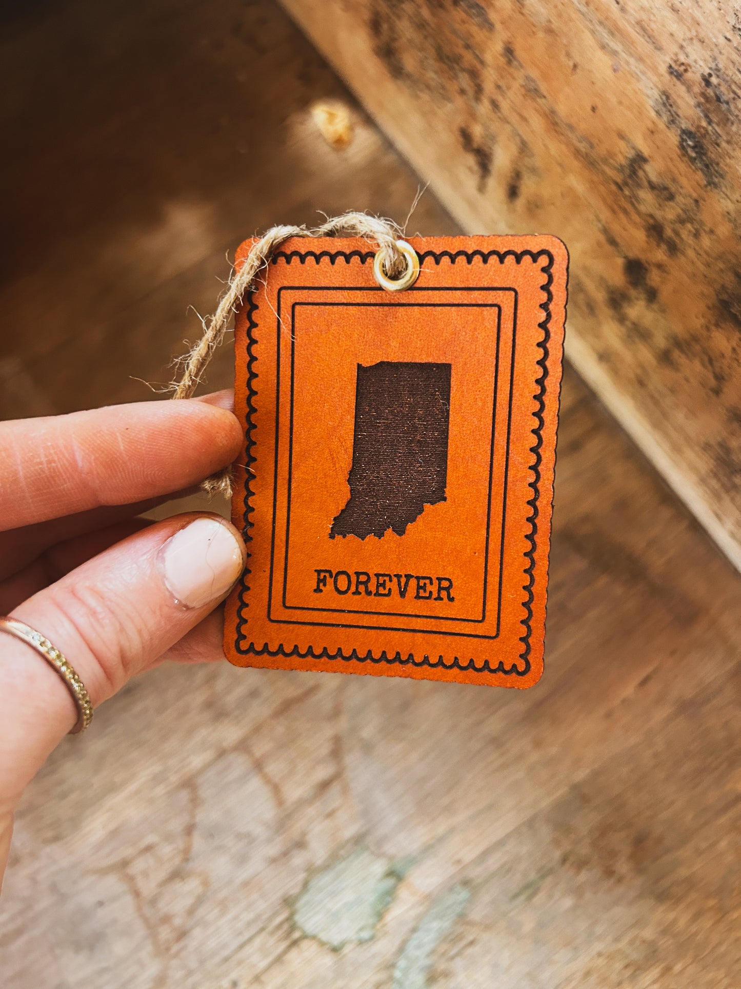 Indiana Stamp Ornament