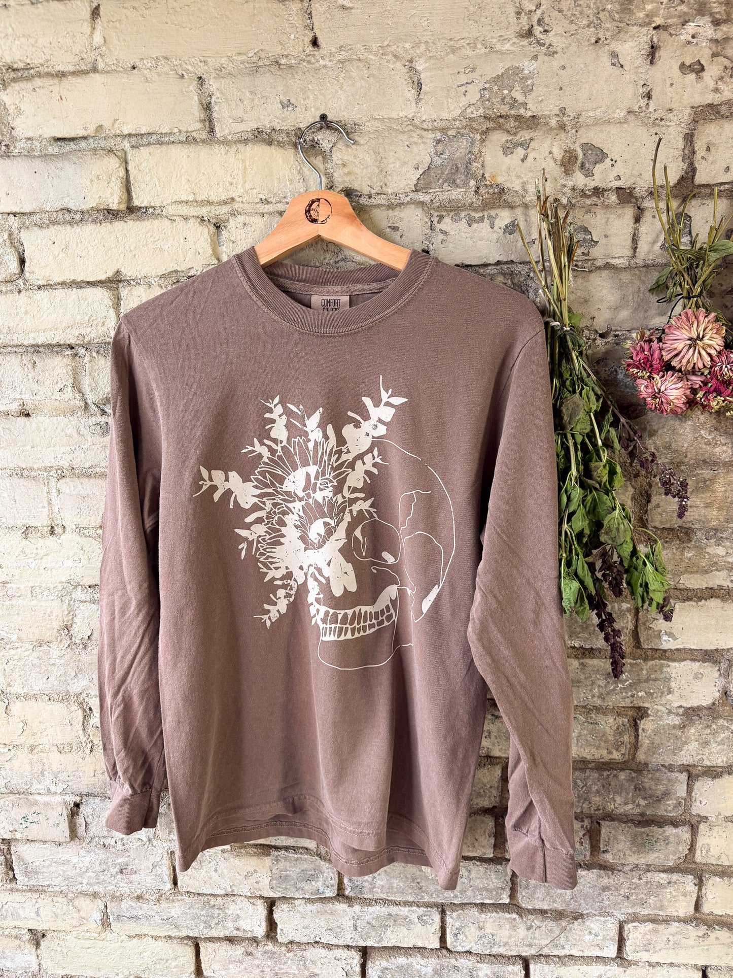 Sunflower Skeleton Vintage Ink Tee