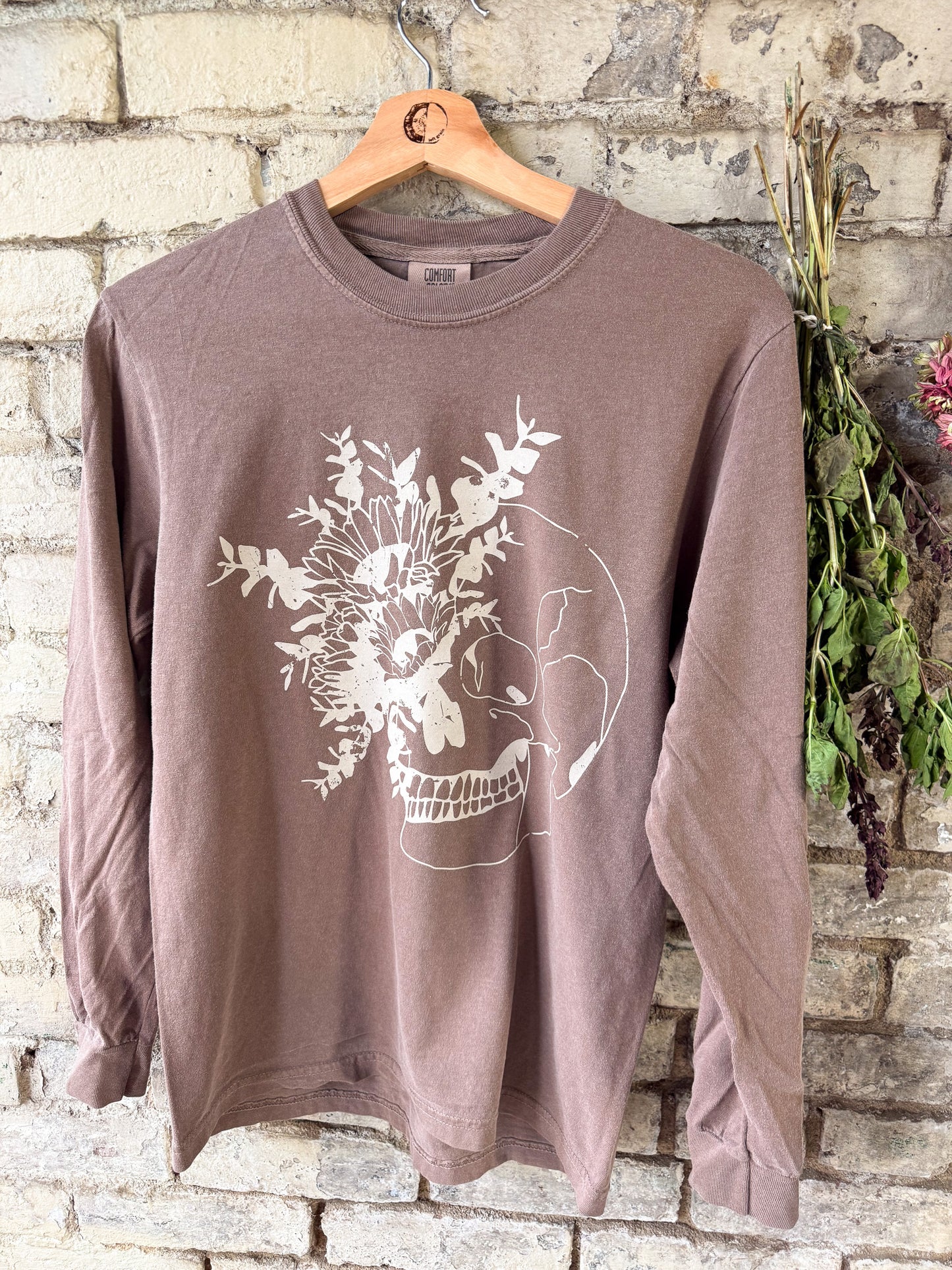 Sunflower Skeleton Vintage Ink Tee