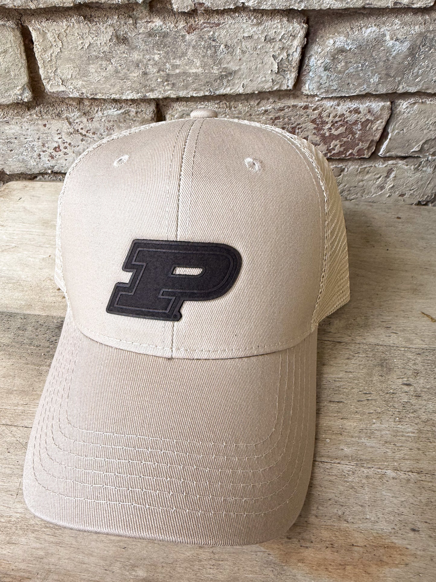 Purdue Motion P Leather Patch Hat – Classic Baseball Hat