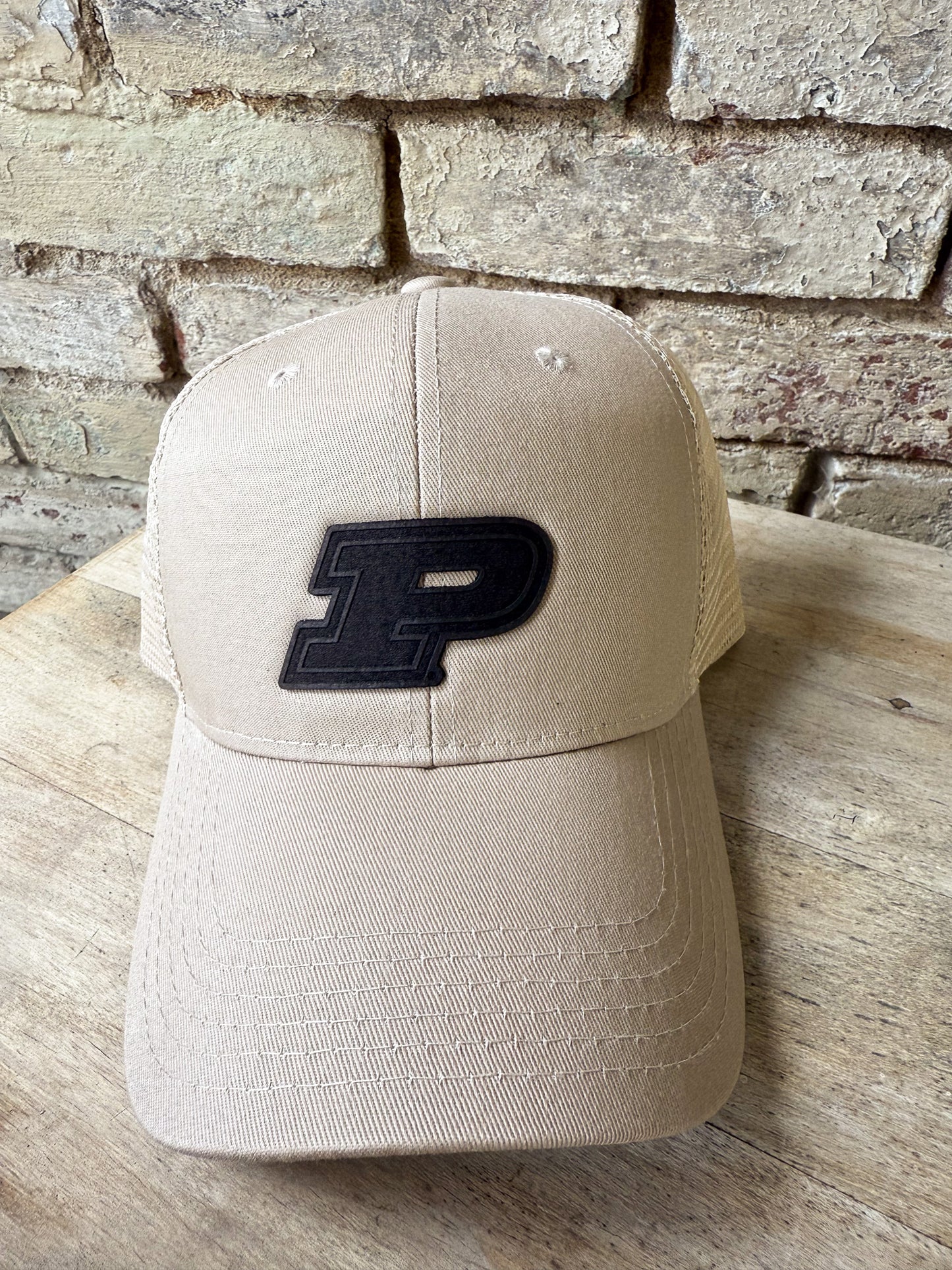 Purdue Motion P Leather Patch Hat – Classic Baseball Hat
