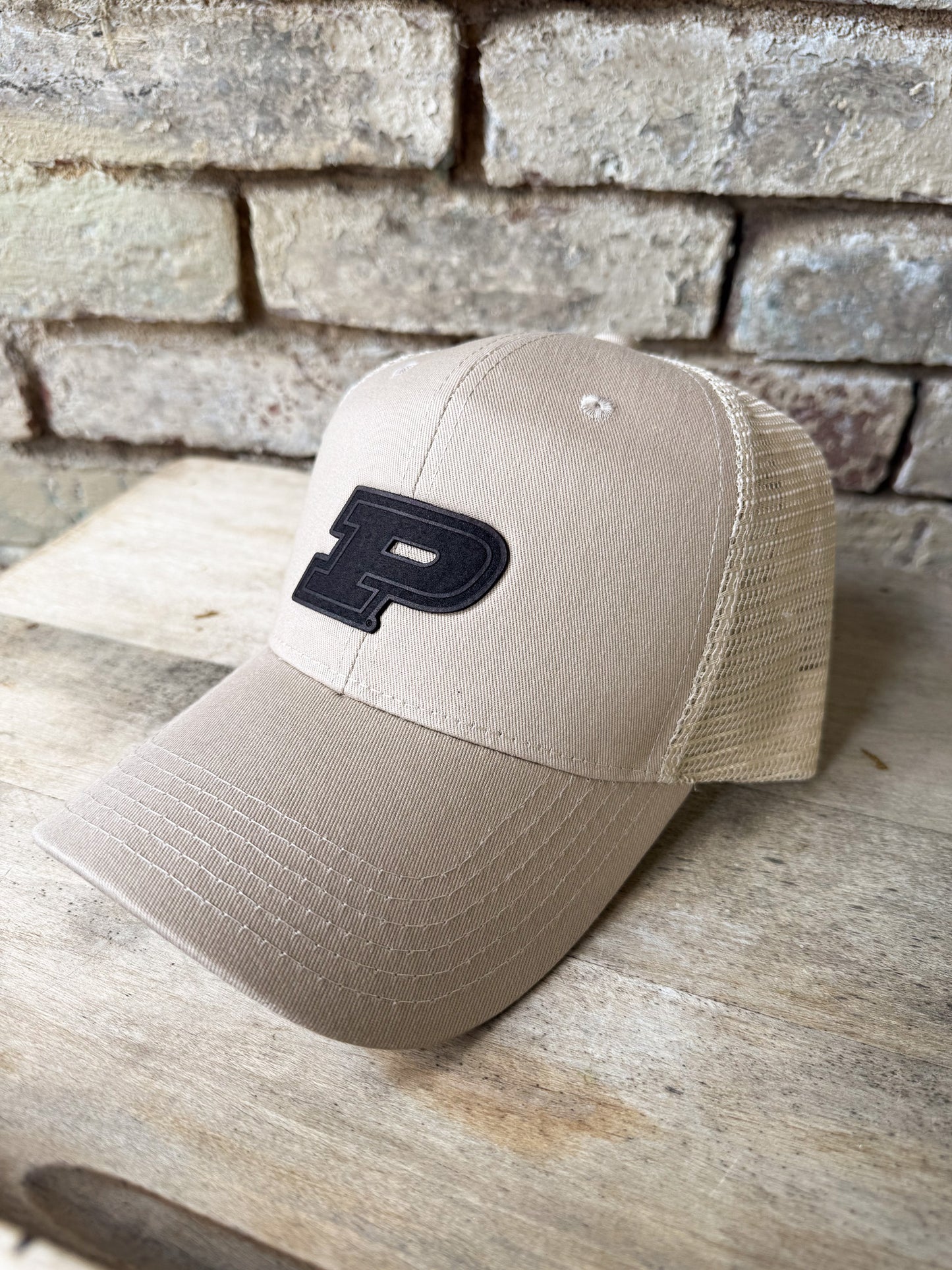 Purdue Motion P Leather Patch Hat – Classic Baseball Hat