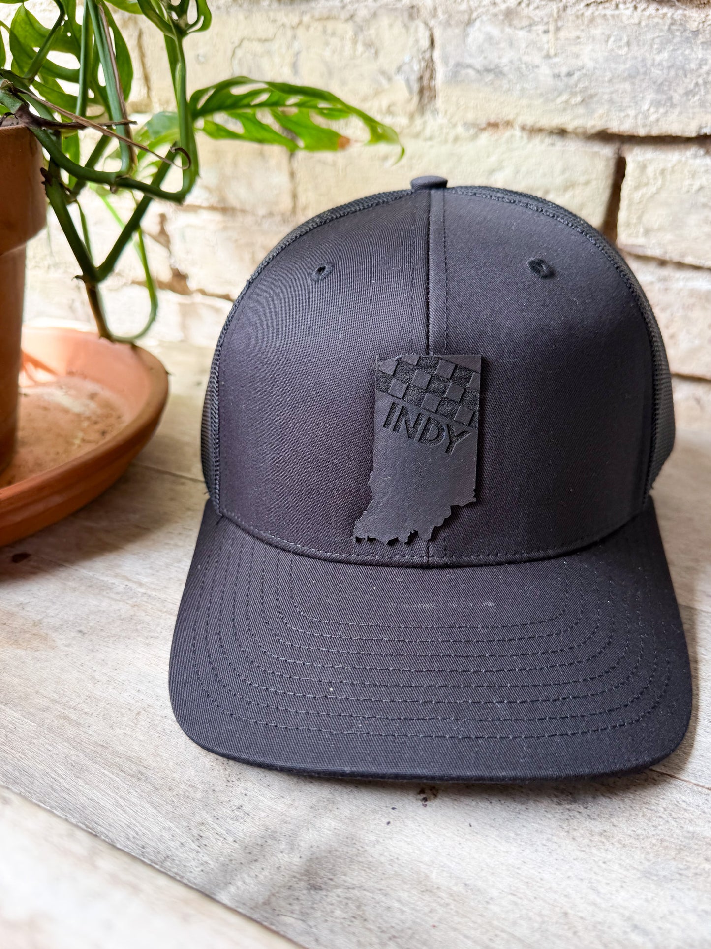 Indy Racing Black Patch on Richardson 112 Hat
