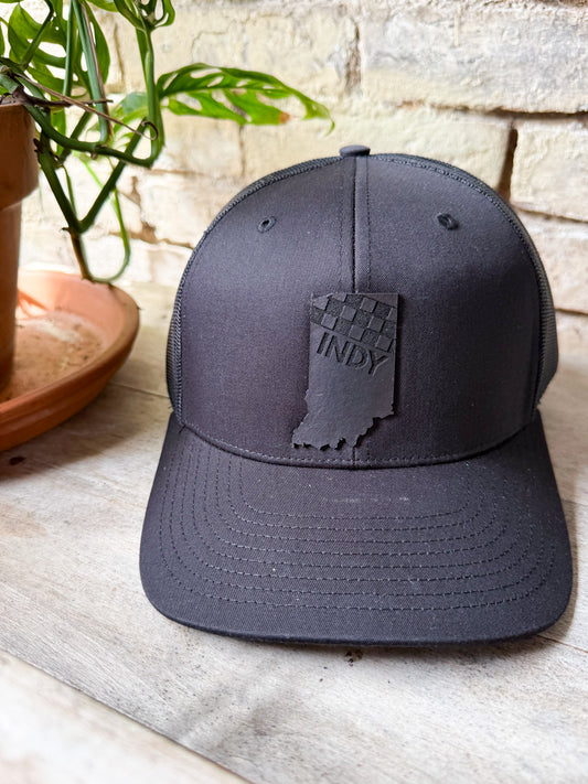 Indy Racing Black Patch on Richardson 112 Hat