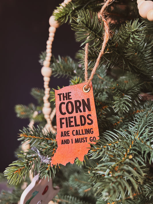 Indiana - The Cornfields Are Calling Ornament