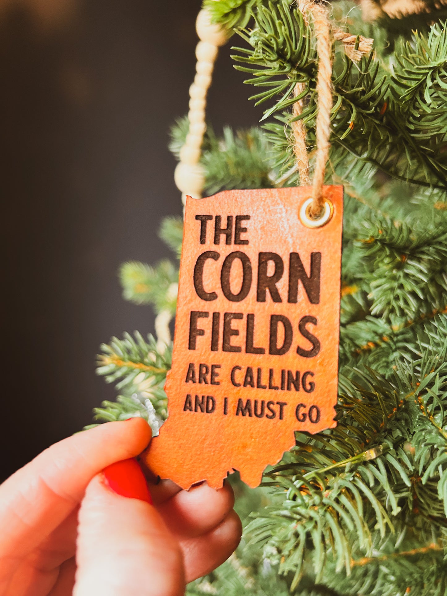 Indiana - The Cornfields Are Calling Ornament