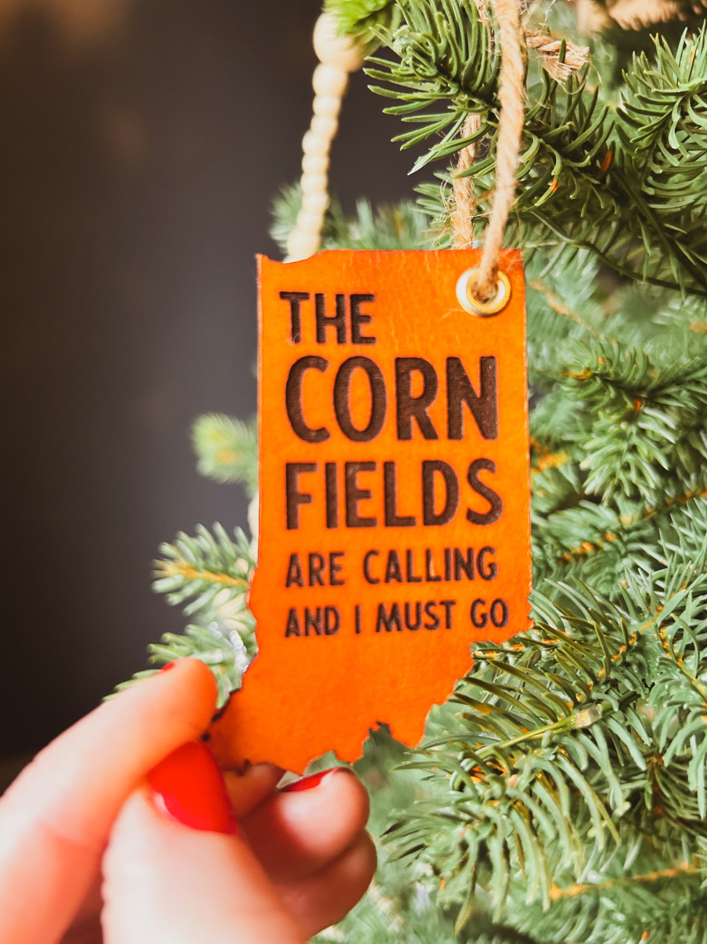 Indiana - The Cornfields Are Calling Ornament