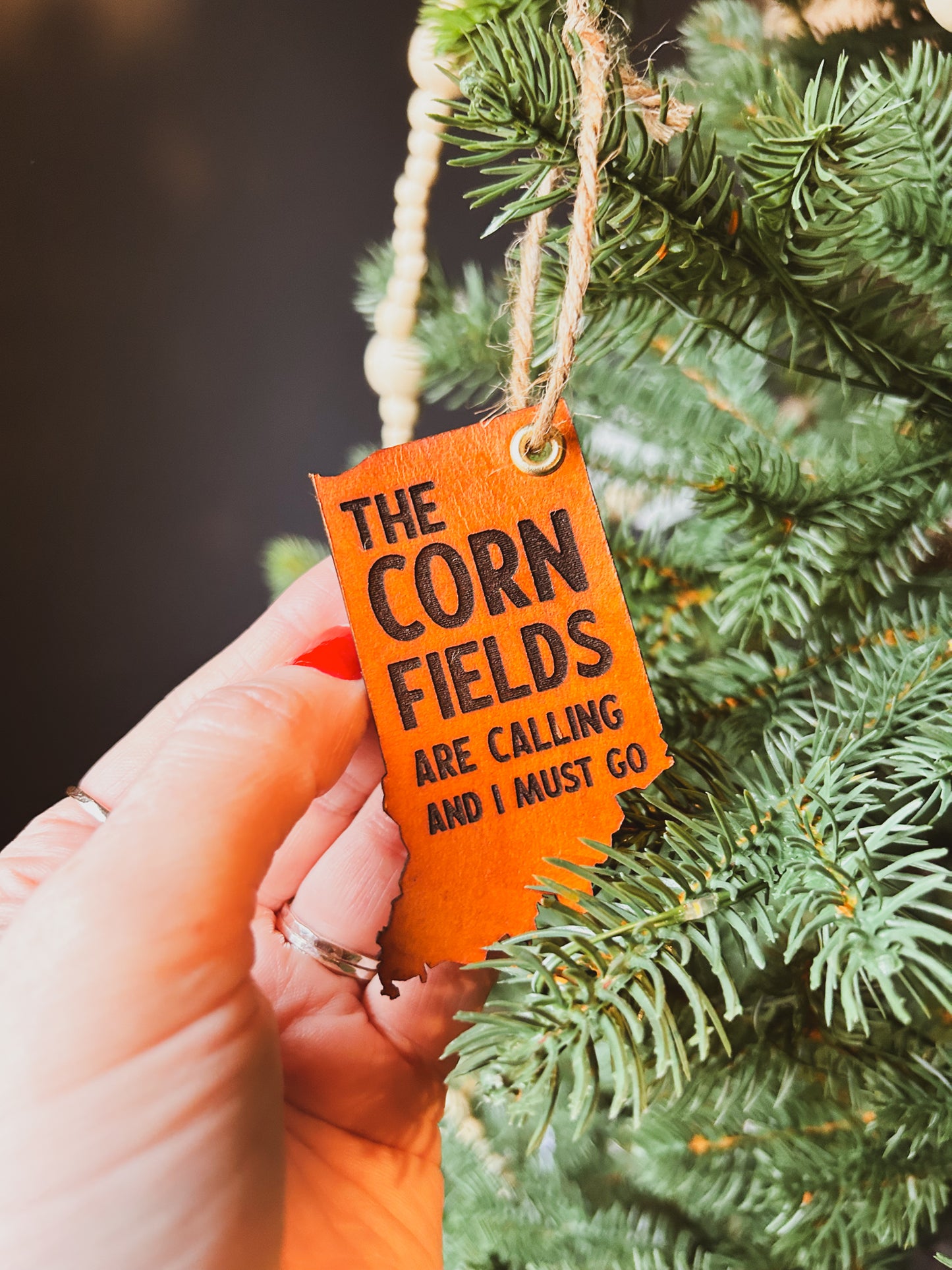 Indiana - The Cornfields Are Calling Ornament