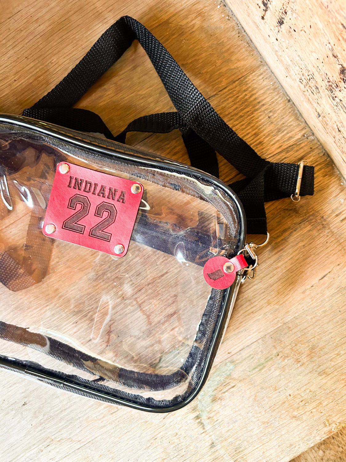 Custom Clear Stadium or Concert Bag with Custom Name/Team/State and Custom Number