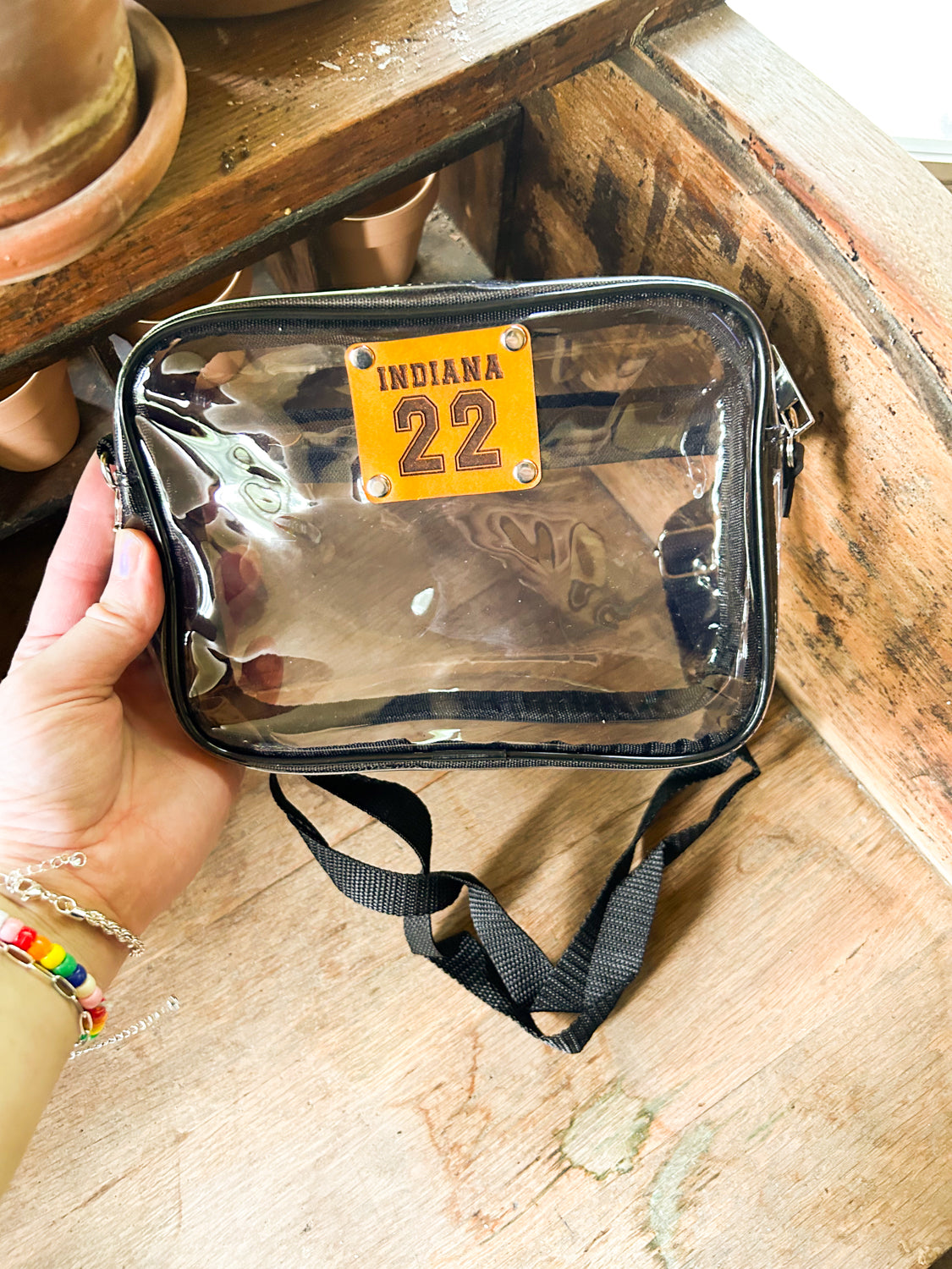 Custom Clear Stadium or Concert Bag with Custom Name/Team/State and Custom Number