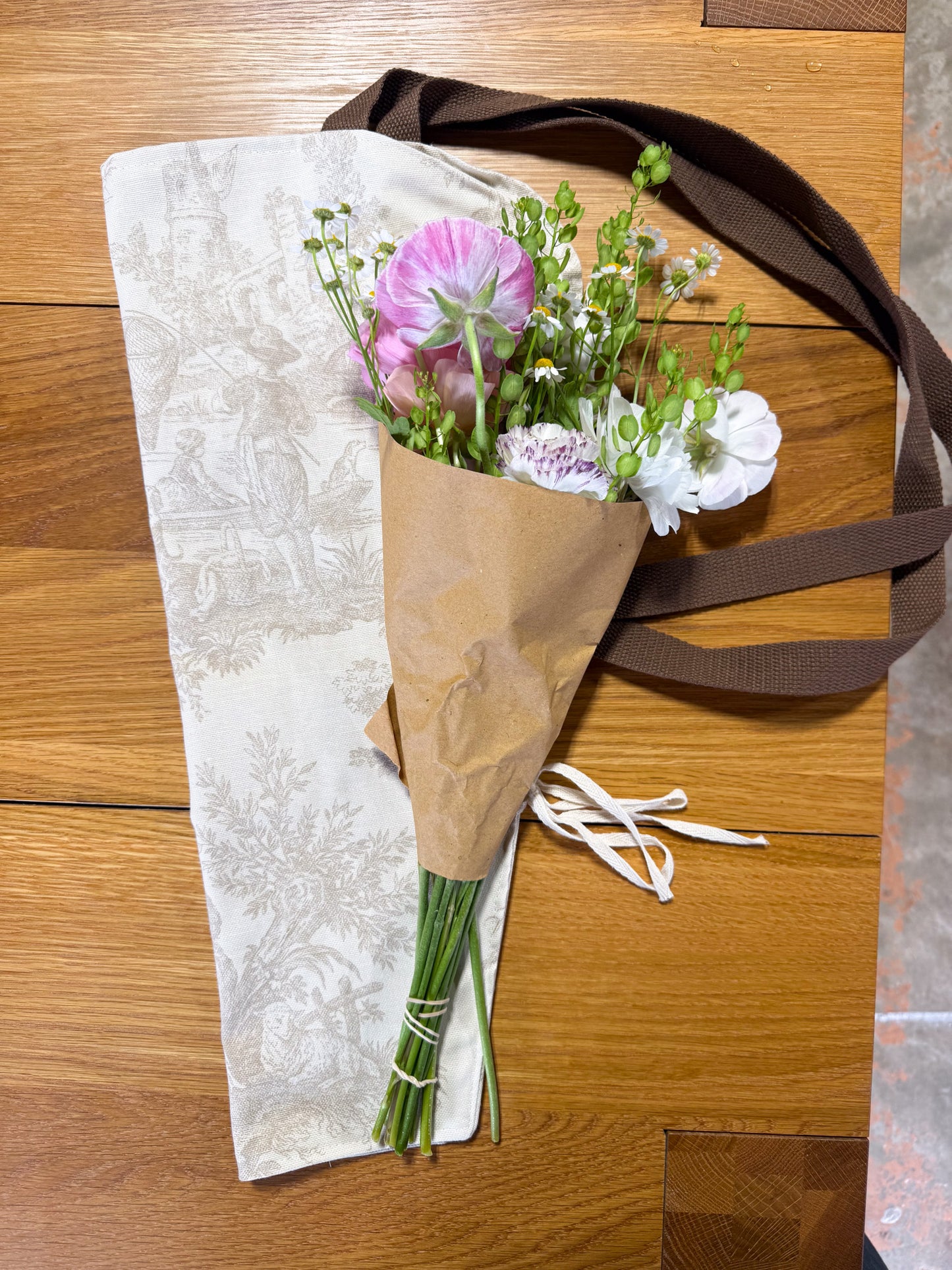 Flower Bouquet Tote by Four Daughters Designs