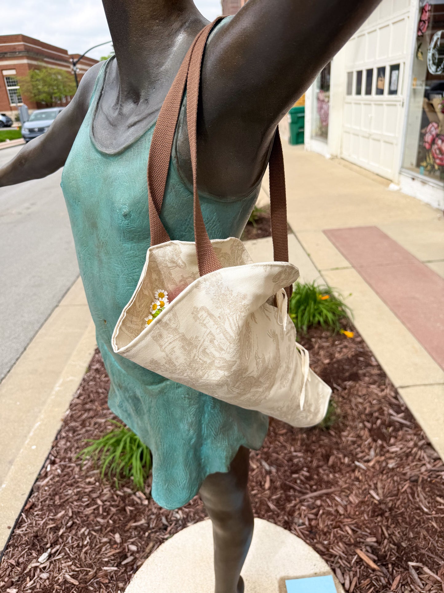 Flower Bouquet Tote by Four Daughters Designs