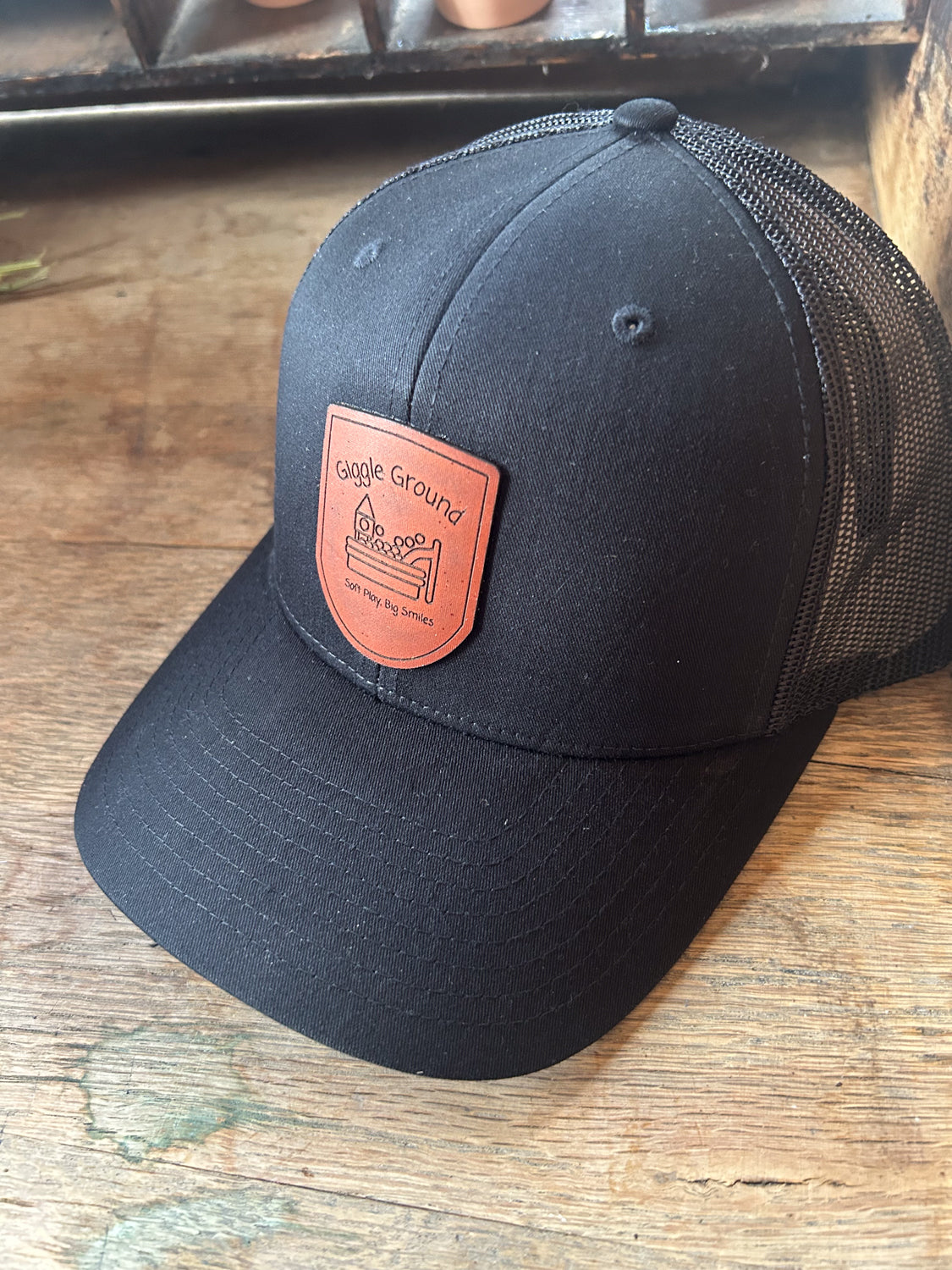 Custom  Logo Leather Patch Hat - on Richardson 112 Hat