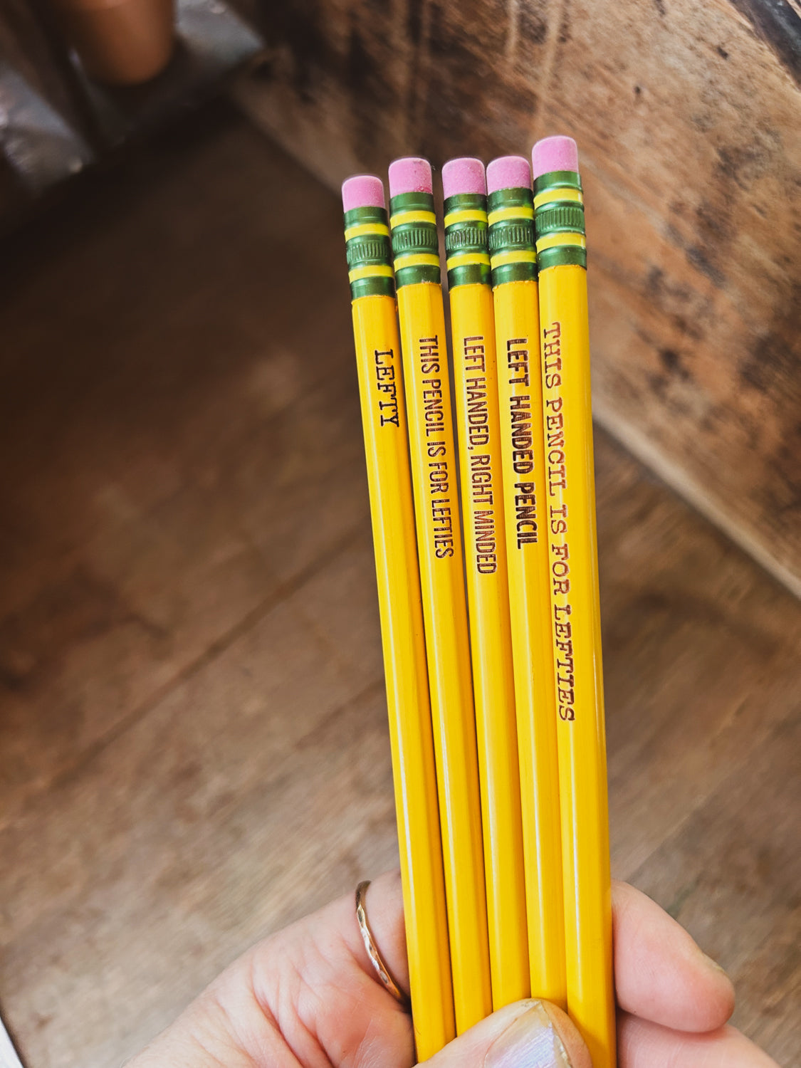 Left Handed Pencils - Set of 5