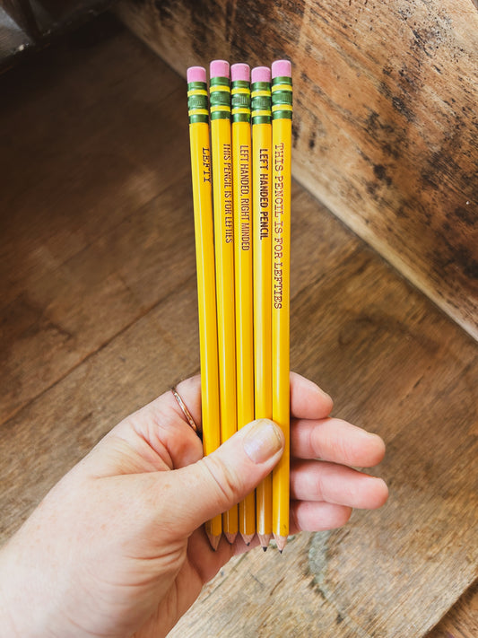 Left Handed Pencils - Set of 5