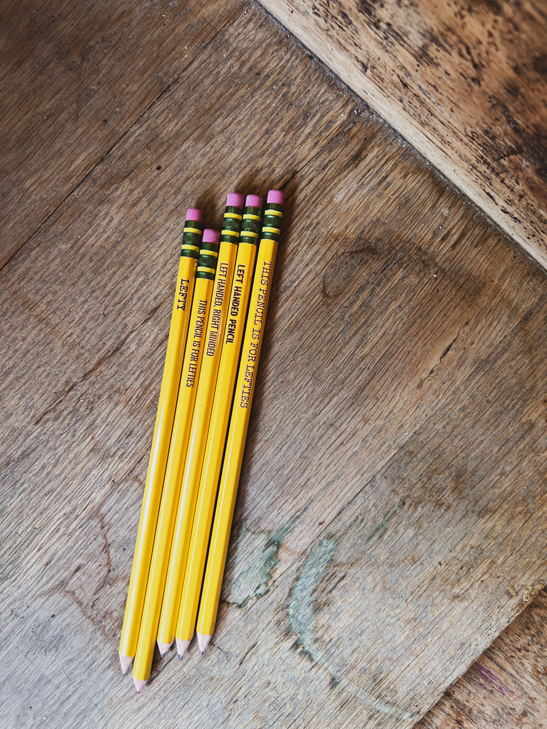 Left Handed Pencils - Set of 5