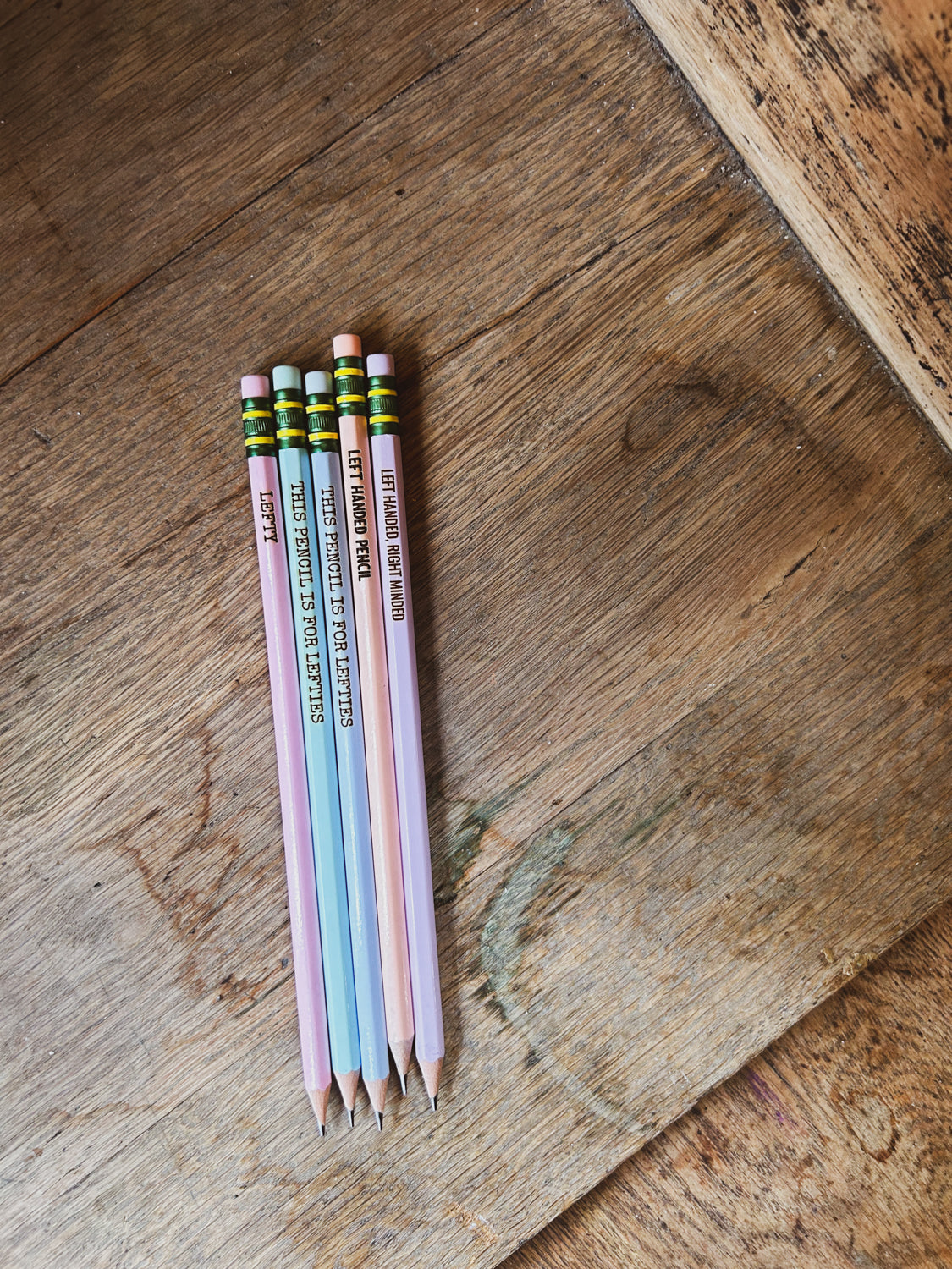 Left Handed Pencils - Set of 5