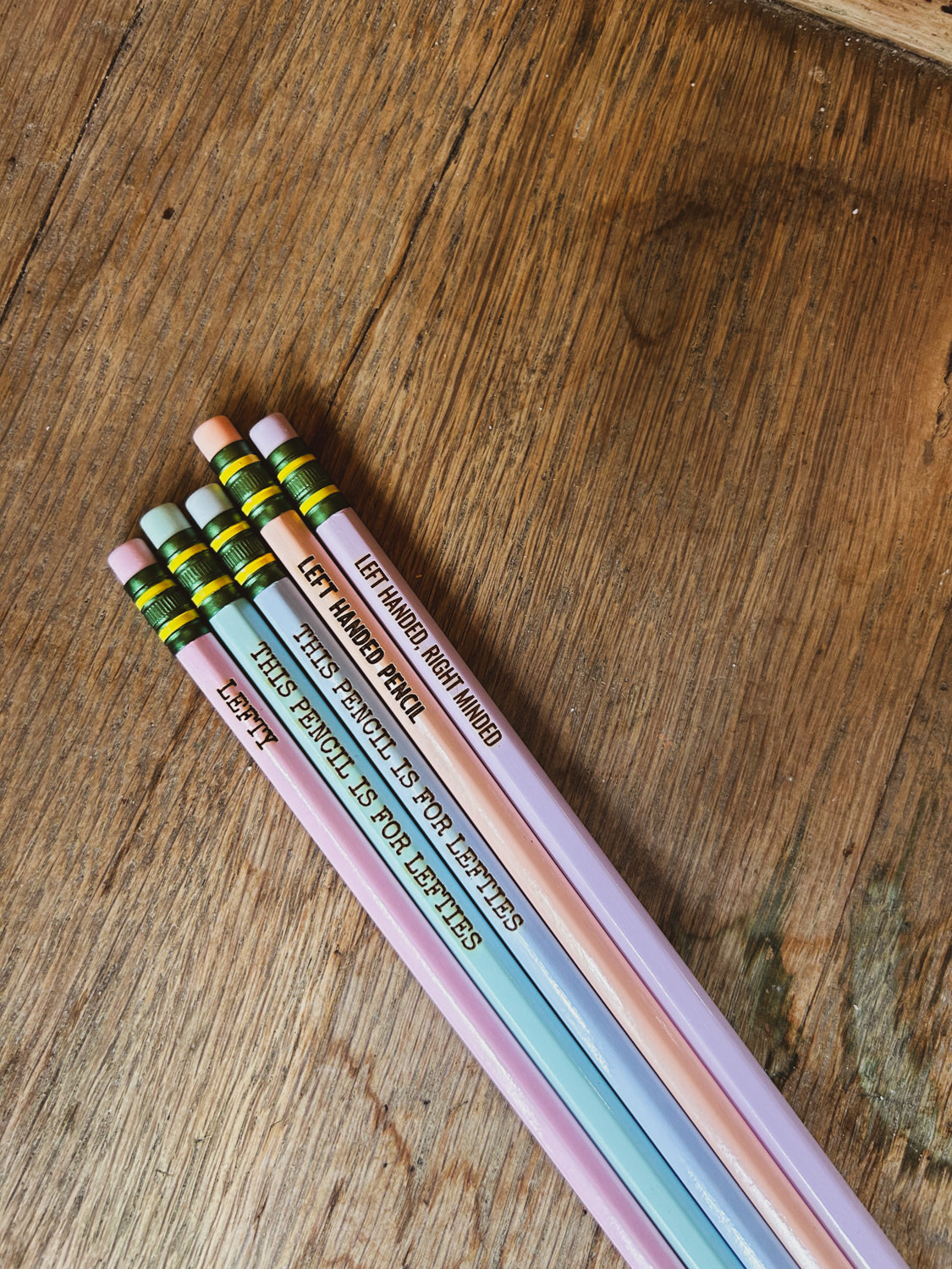 Left Handed Pencils - Set of 5
