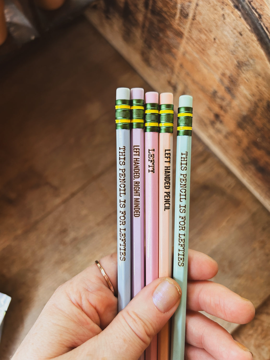 Left Handed Pencils - Set of 5