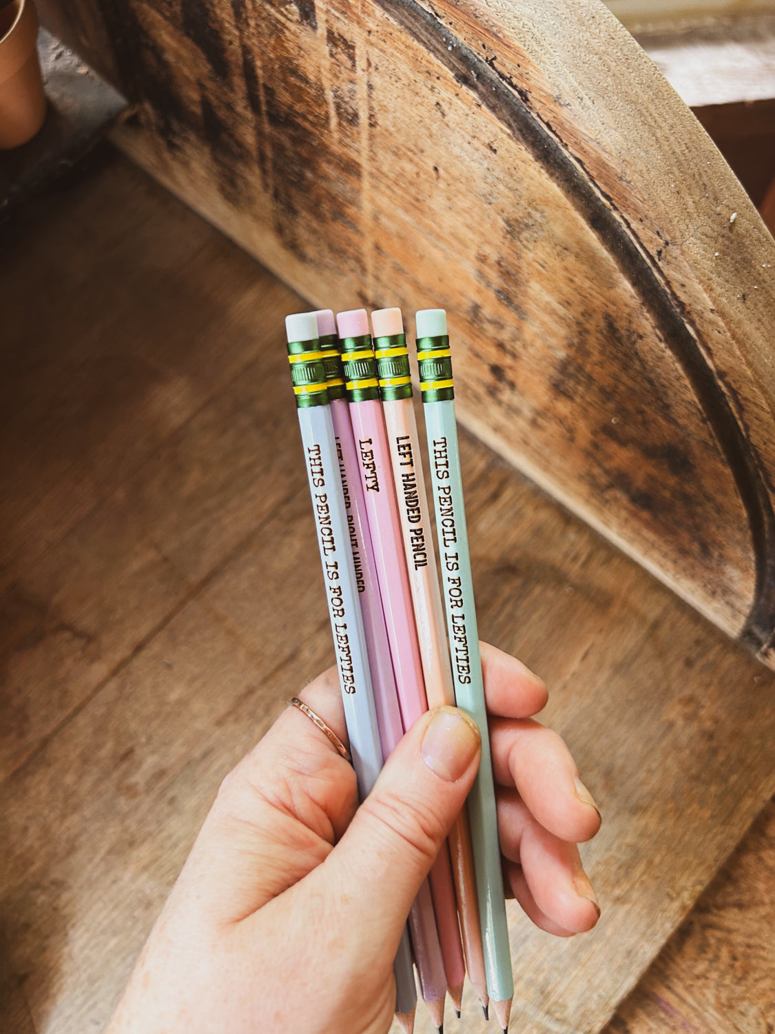 Left Handed Pencils - Set of 5