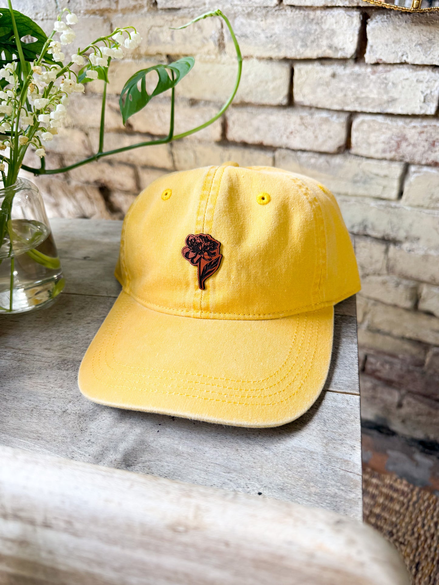 Dainty Peony Patch Hat