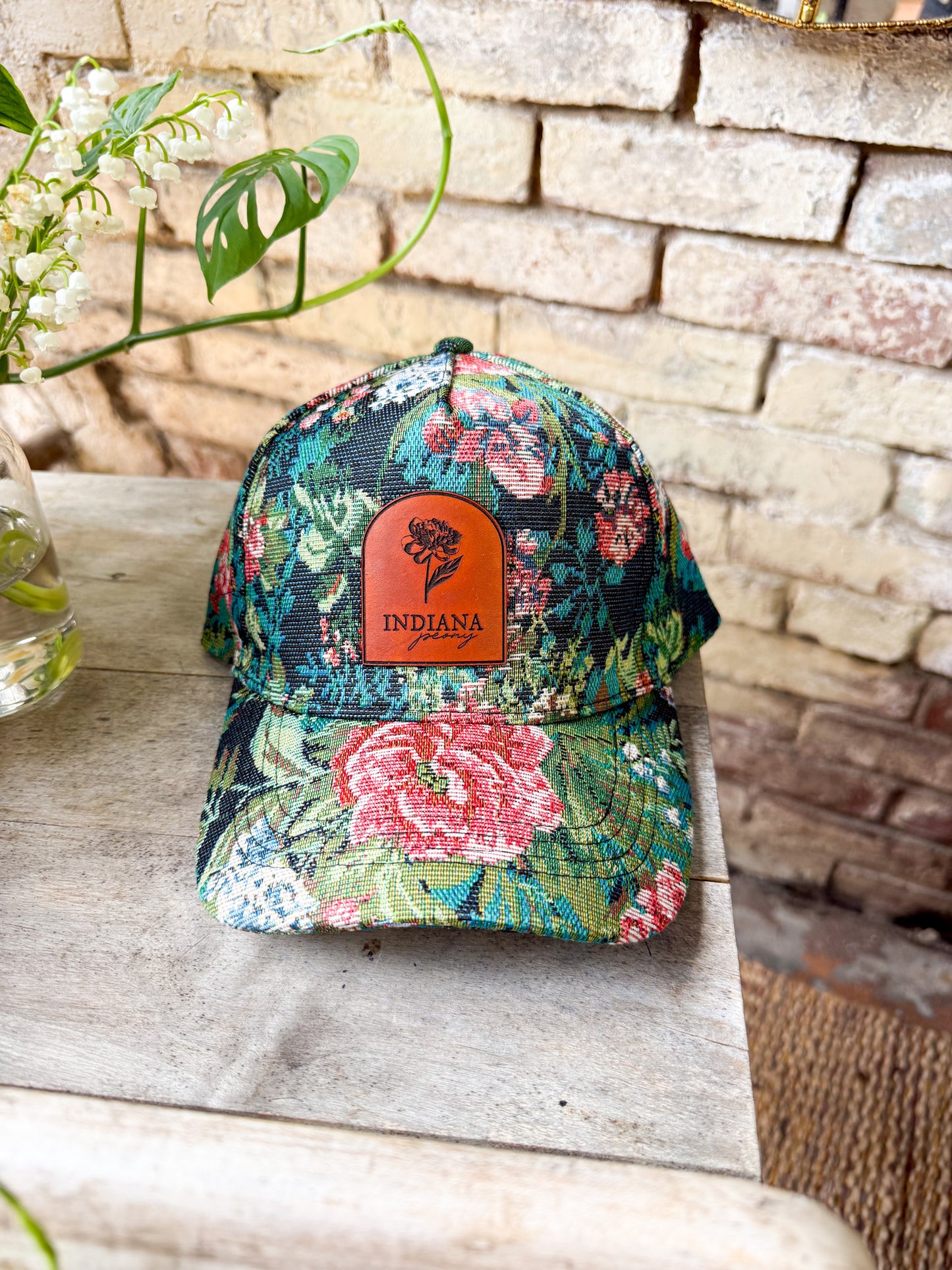 Indiana Peony Arch Patch Hat
