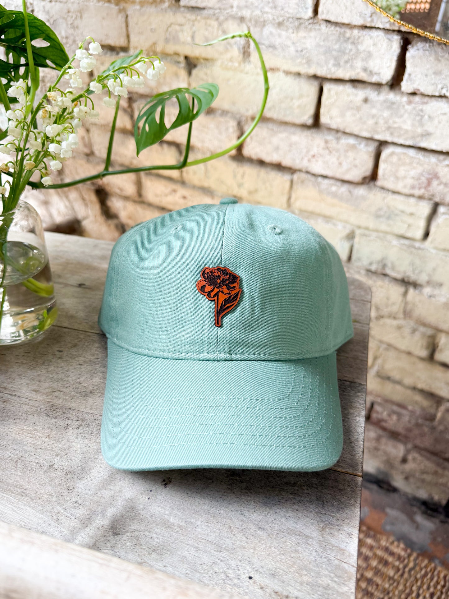 Dainty Peony Patch Hat