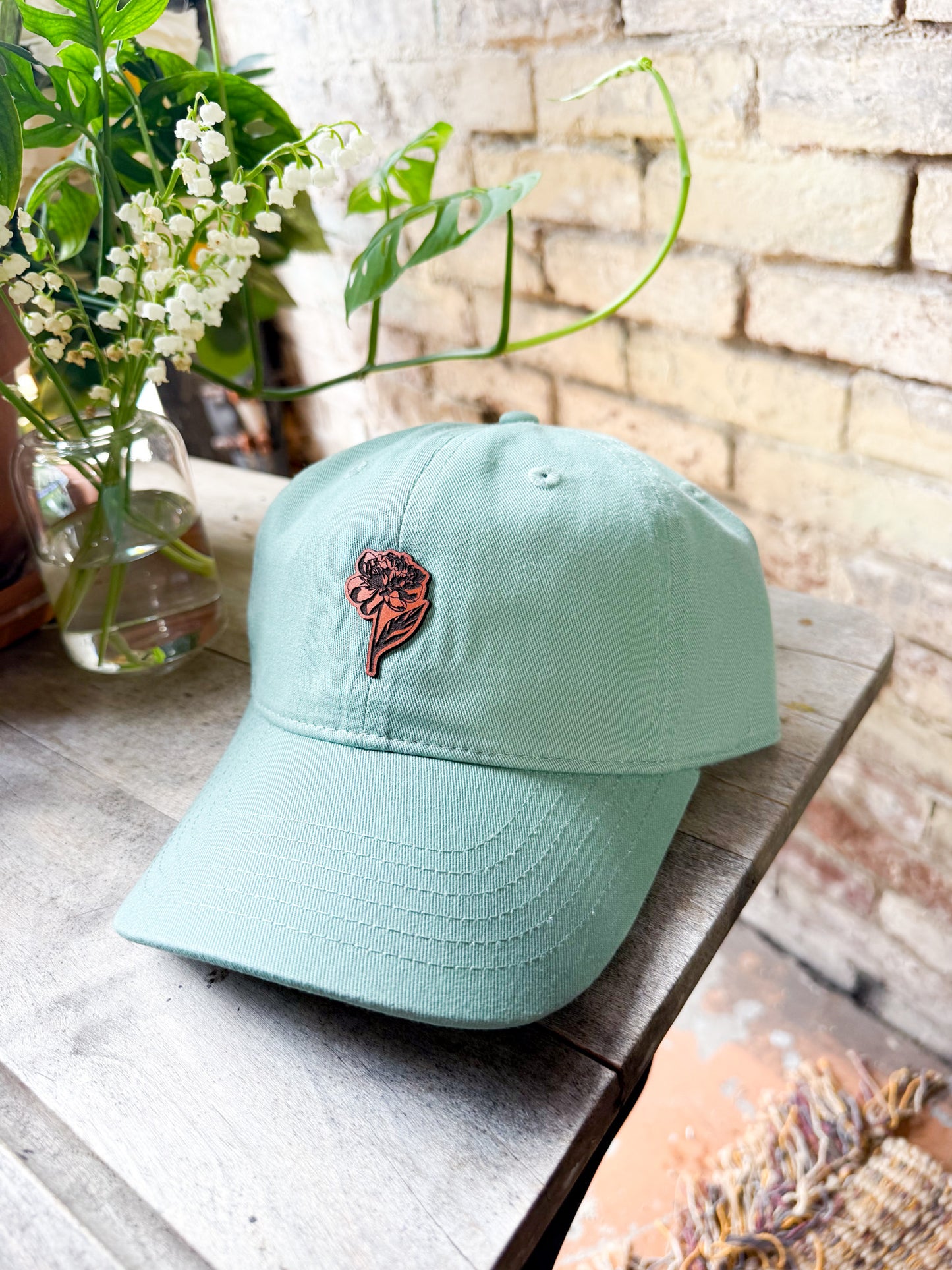 Dainty Peony Patch Hat